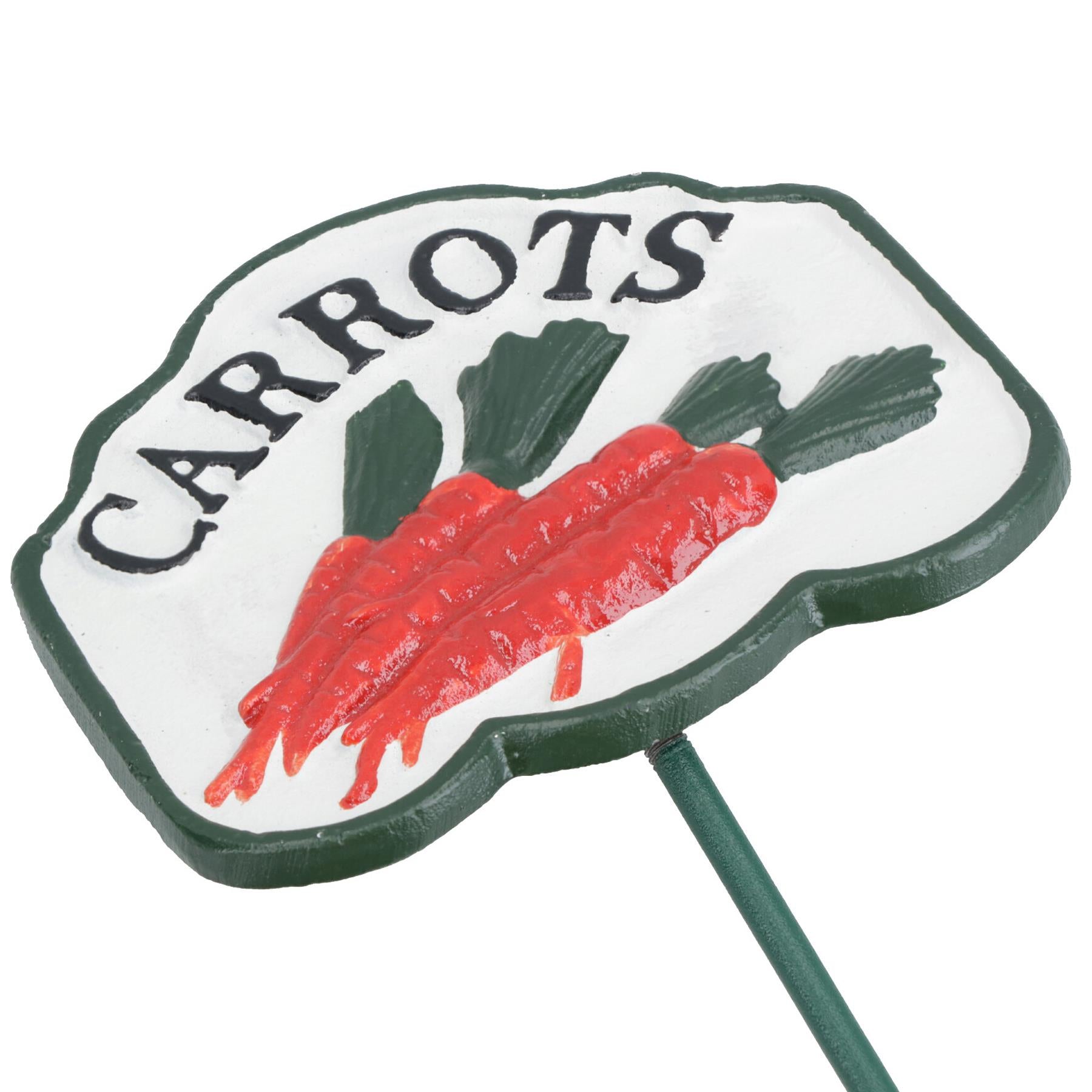 Vegetable Signs Markers Labels Cast Iron Plant Plaque Garden Yard Allotment