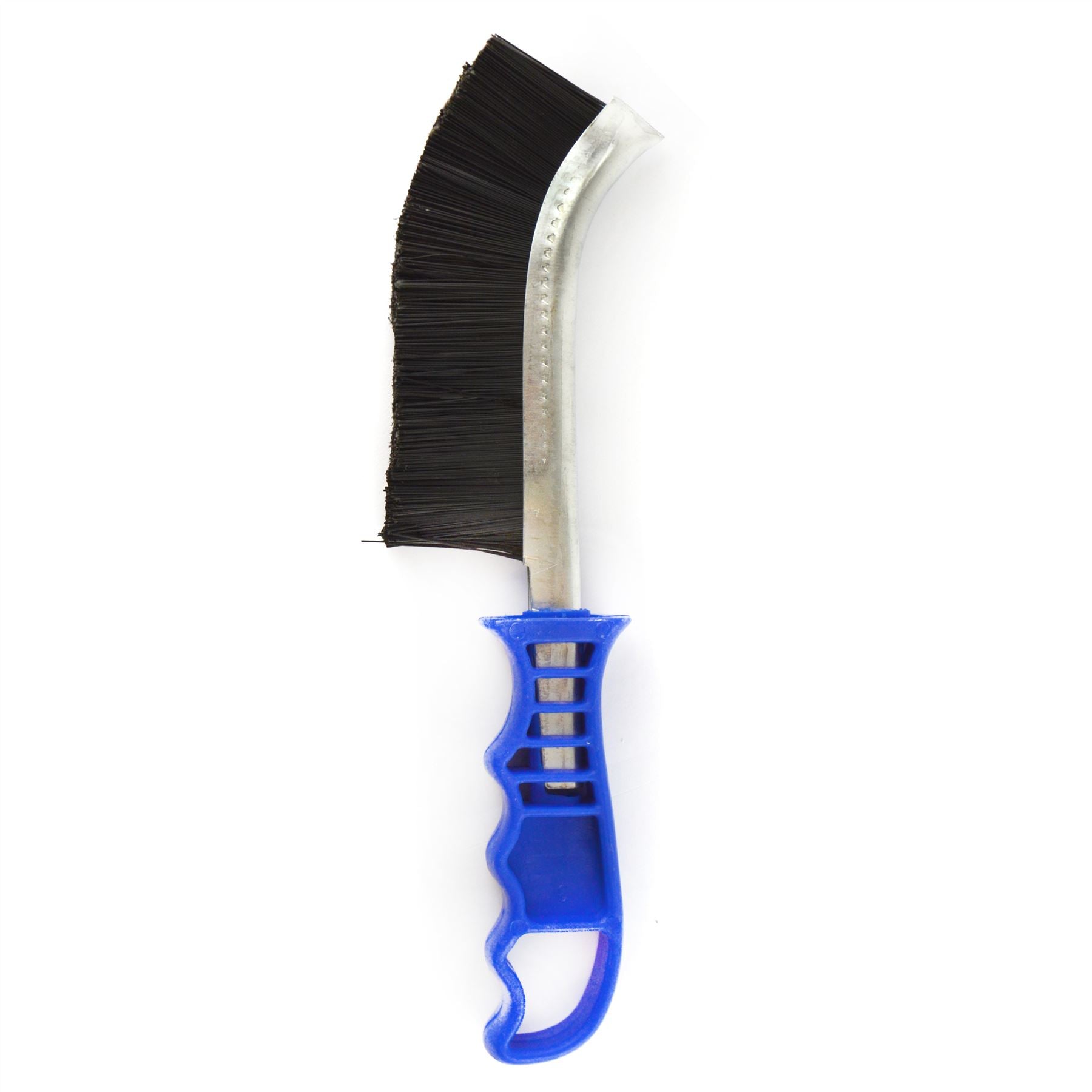 Brosse courbée à poils durs en PVC pour nettoyage de pièces de peinture en métal de voiture Spid TE916
