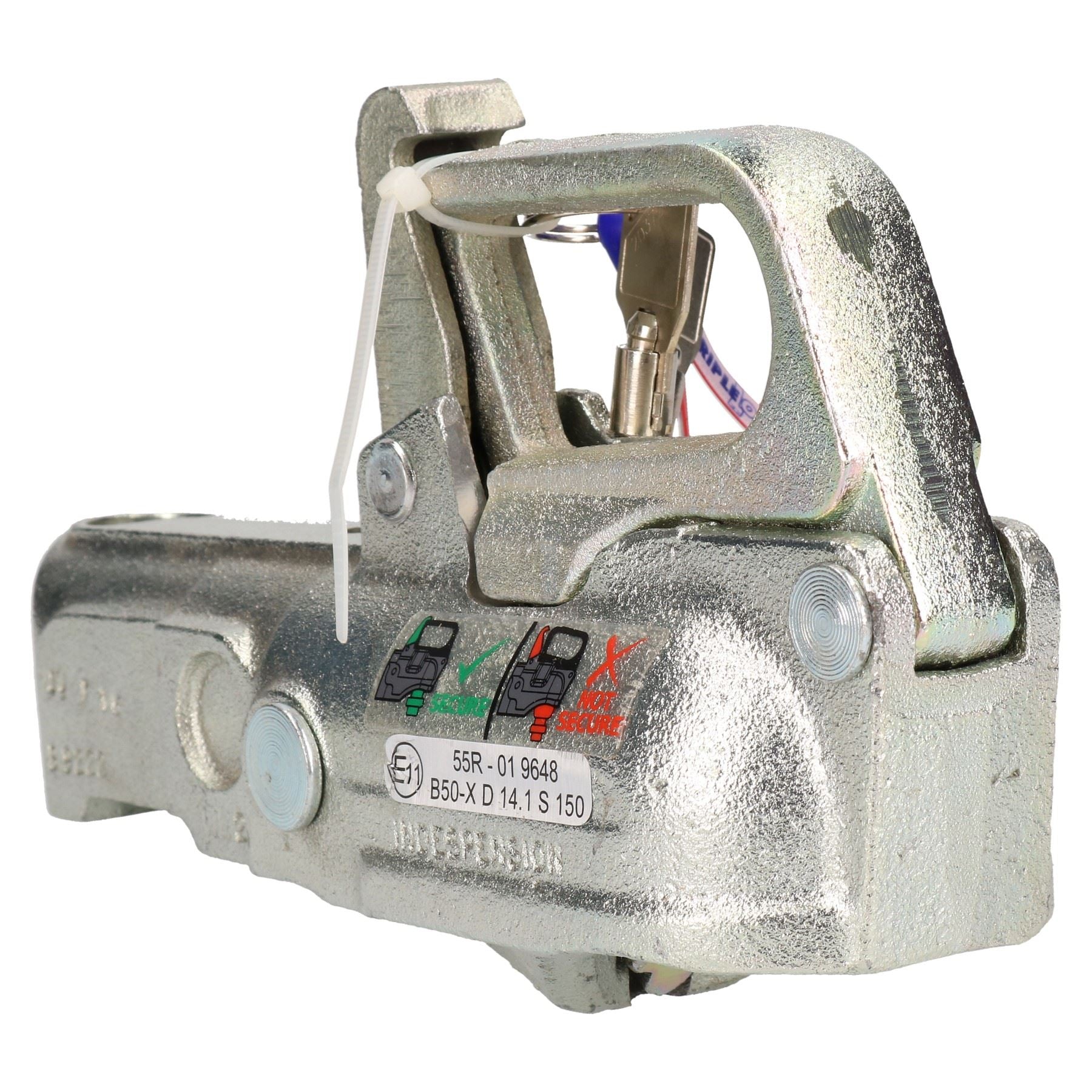 Attelage de remorque de sécurité Indespension Triplelock sans frein