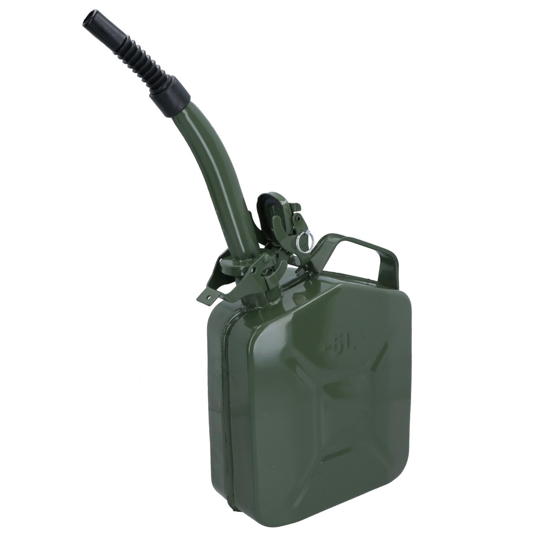 5 Liter Metall-Kraftstoffkanisterhalter, Vorratsbehälter und flexibler Ausgießer