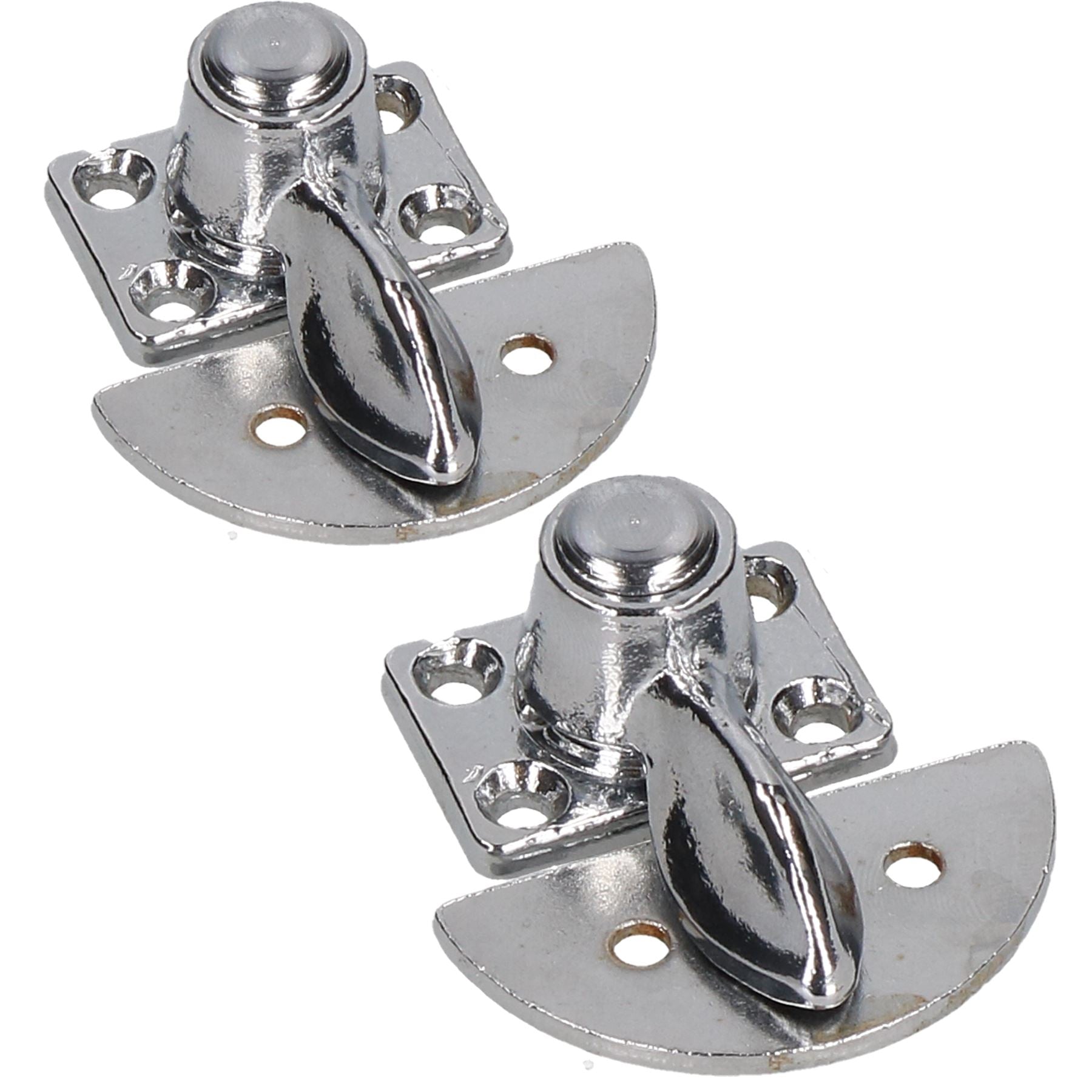Gravelly Fastener Schwenkbarer Knebelverschluss, verchromte Nummernschild-Clips für Anhänger