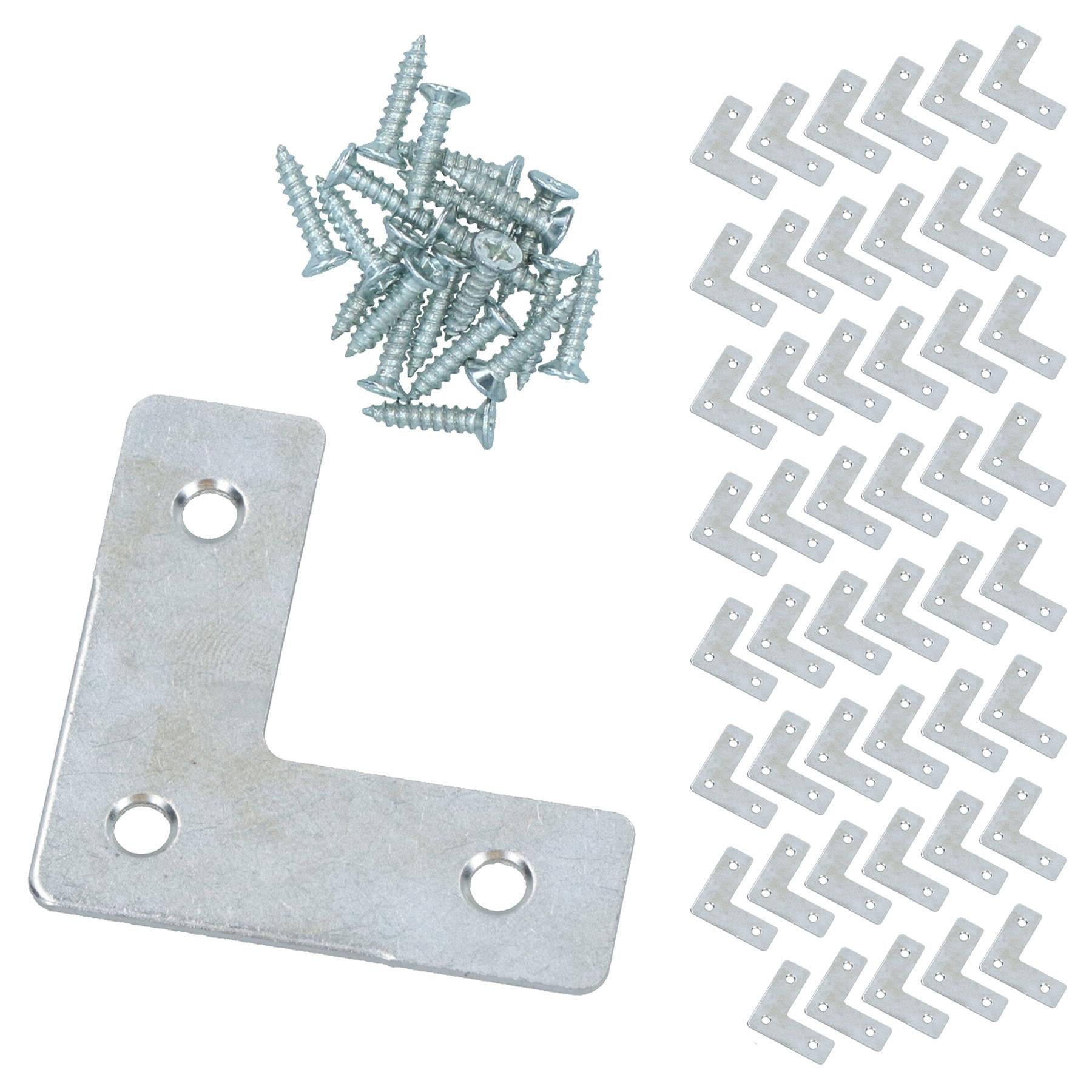 37mm (1.5in.) Corner Mending Plate Angle Bracket L Shape Reinforcing Repairing