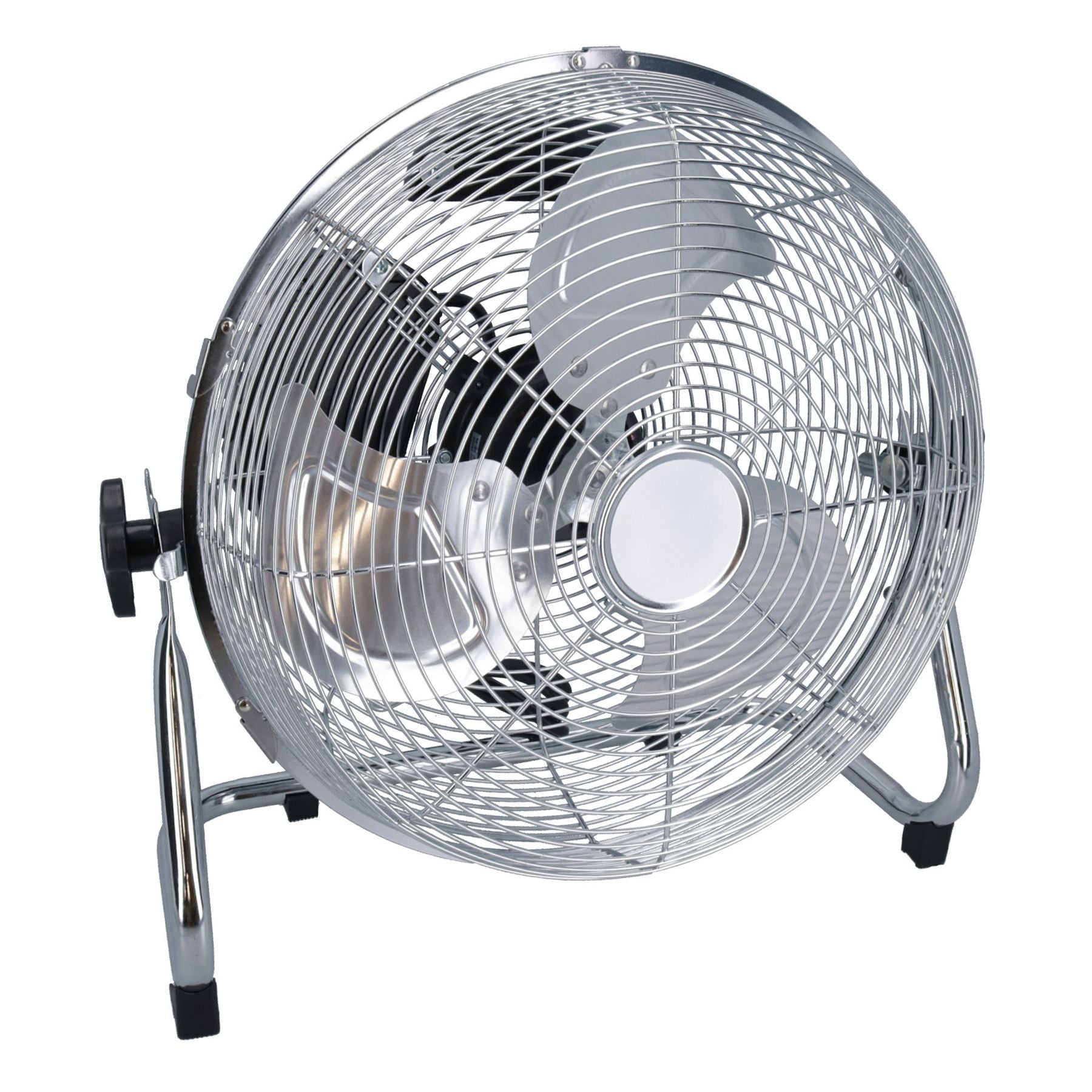 18 Inch Portable Metal Floor Fan Cool With Adjustable Tilt 100 Watt Motor UK Plug