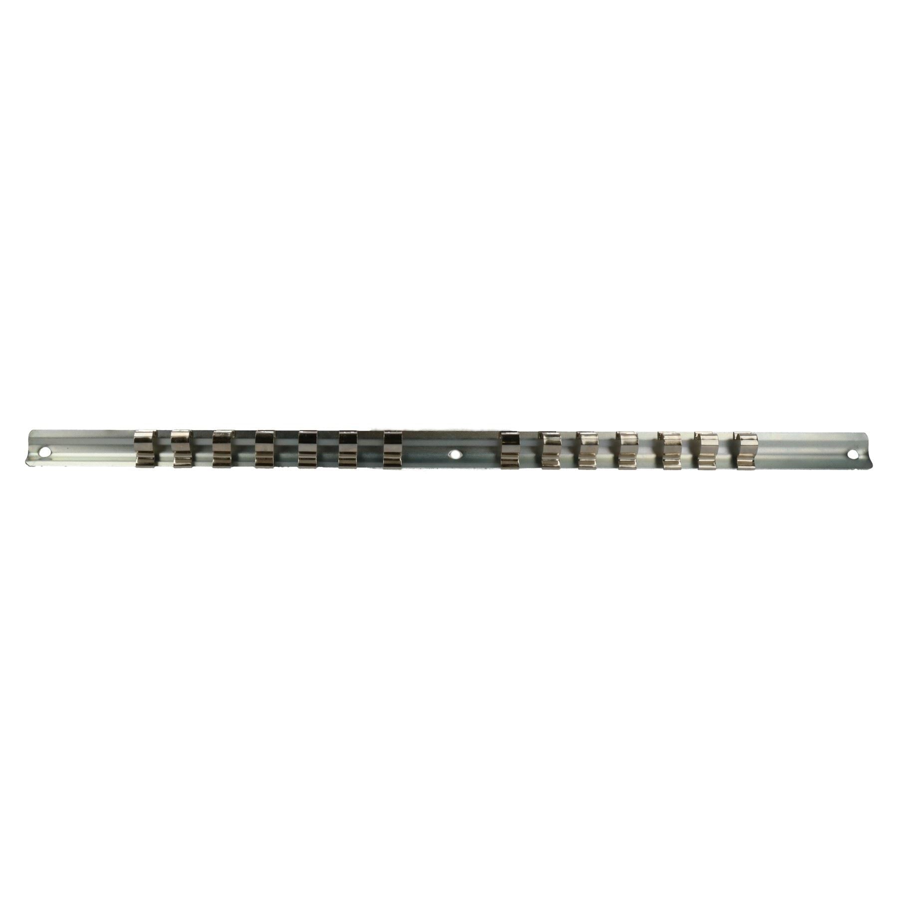 Lot de 6 rails de rangement pour douilles 1/4, 3/8 et 1/2 84 clips