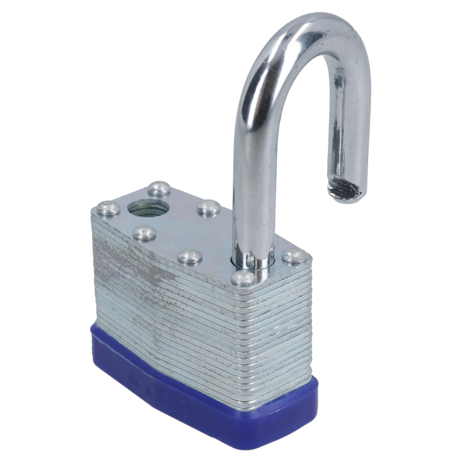 2 Stück 50 mm gleichschließendes Vorhängeschloss aus laminiertem Stahl, Vorhängeschlösser für Schuppentore, TE152