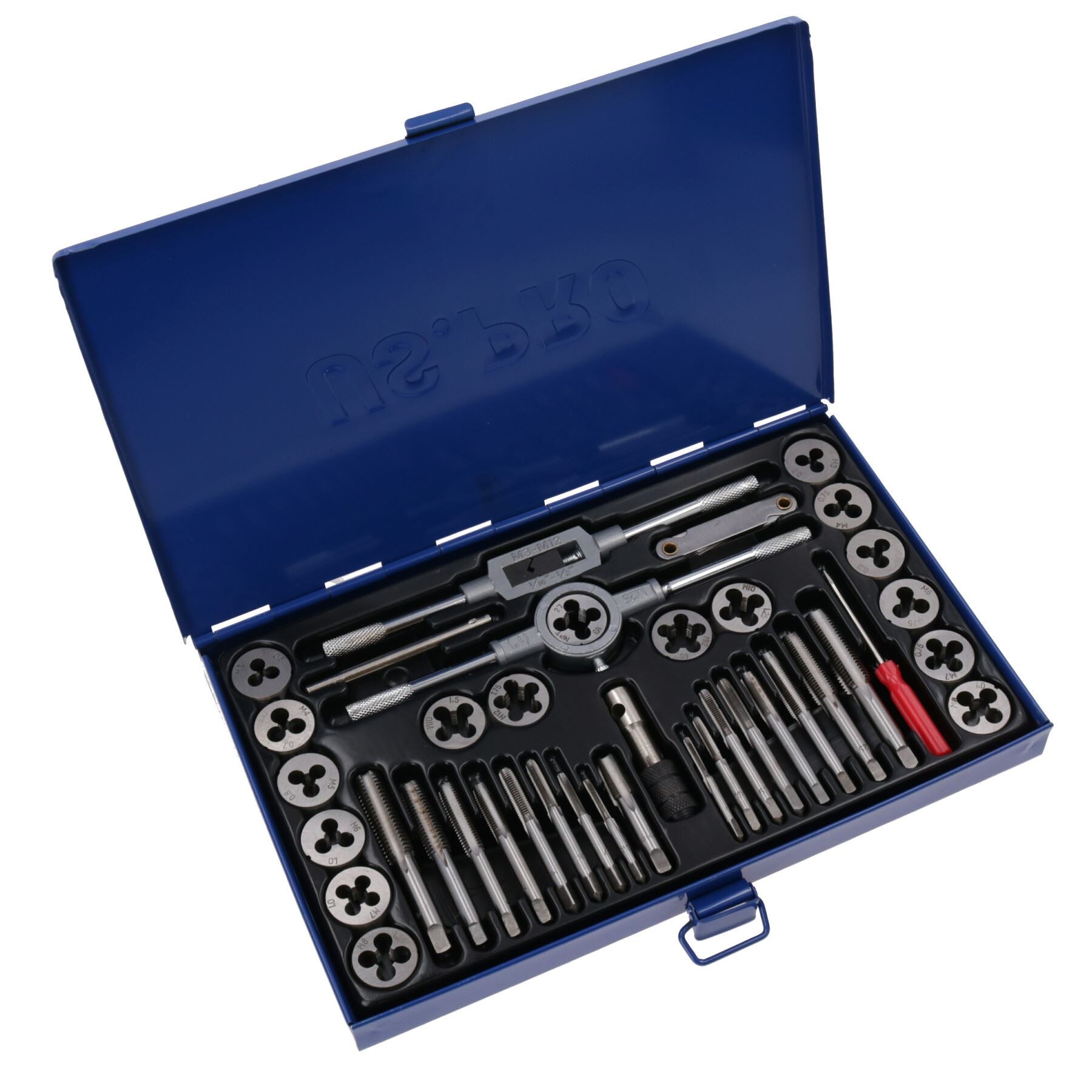 Metric tap and die set M3-M12 by U.S.Pro tools AT224