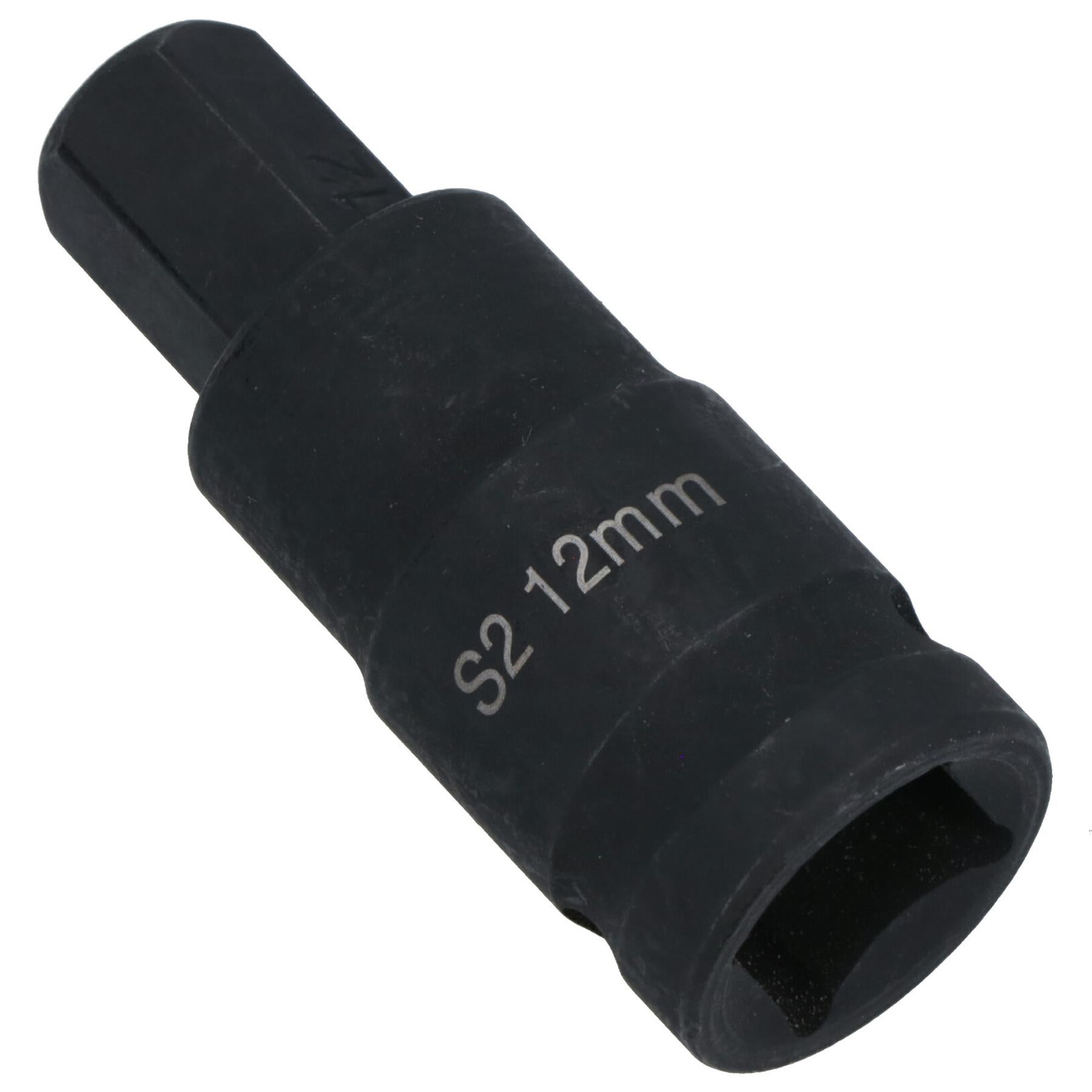 M12 x 55mm 1/2in Drive Short Impact Impacted Allen hex Key Socket 12mm