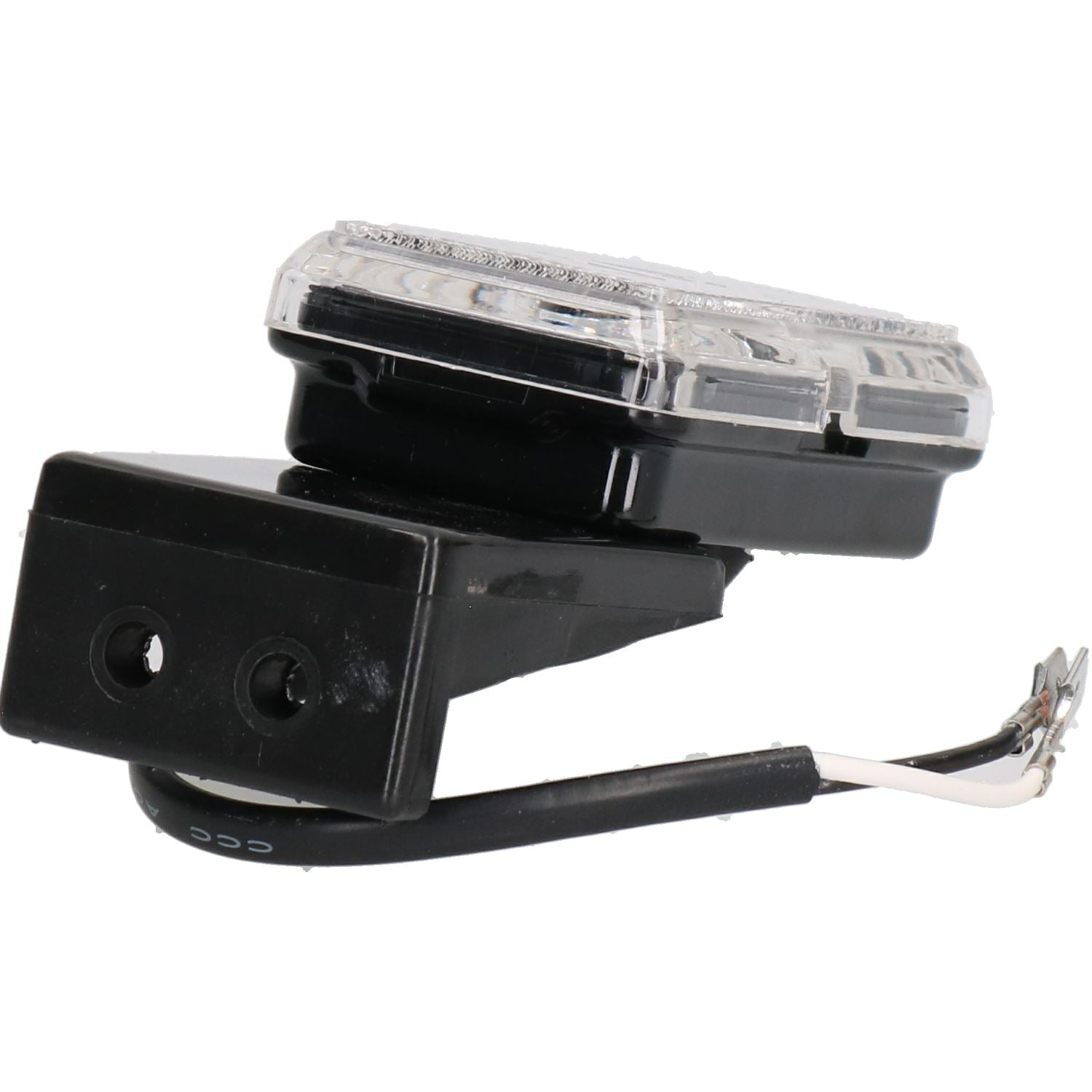 Paire de feux de position avant blancs transparents pour remorque, caravane, fourgonnette
