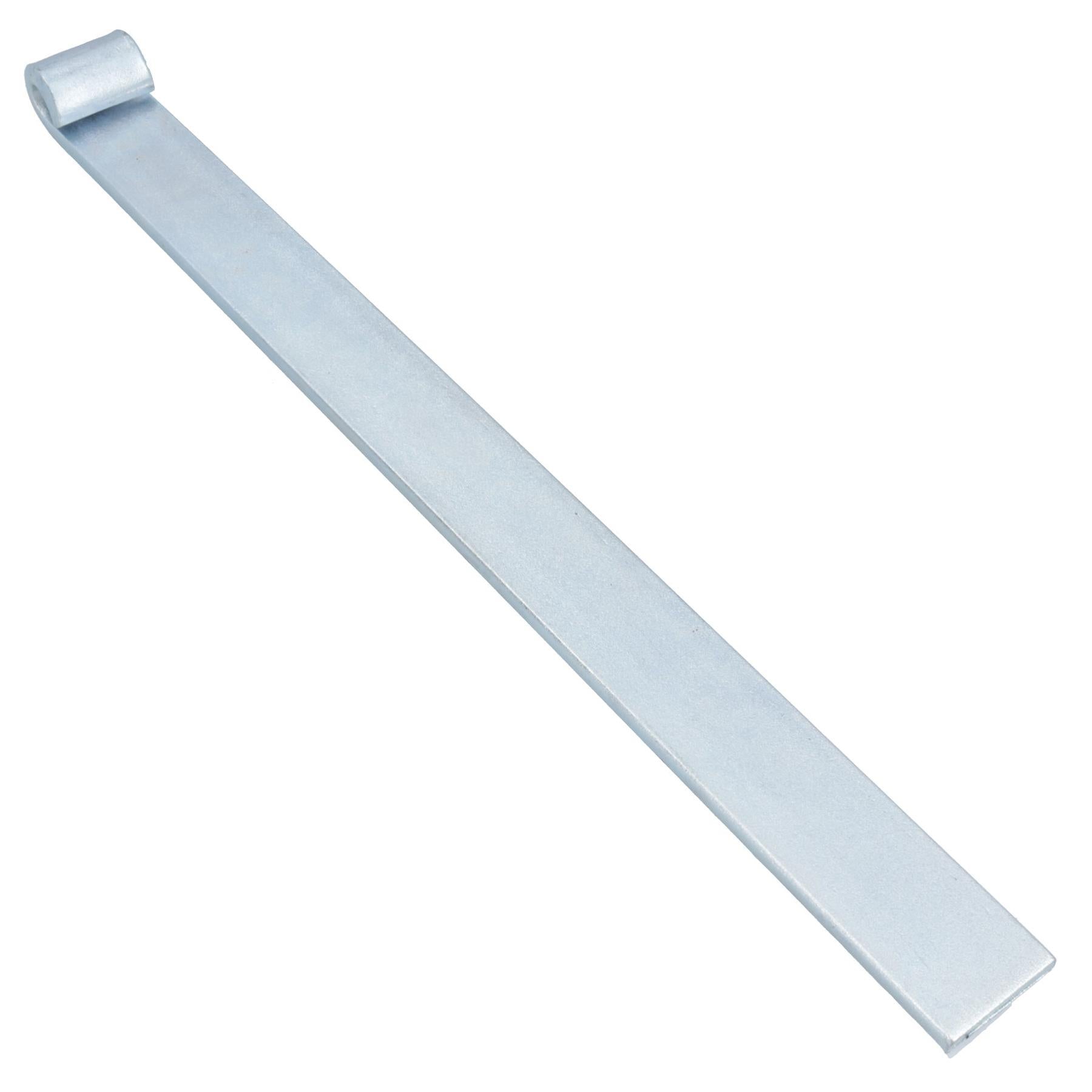 Charnière droite de hayon à sangle HD pour broches de 12 mm, longueur 460 mm, plaquée zinc