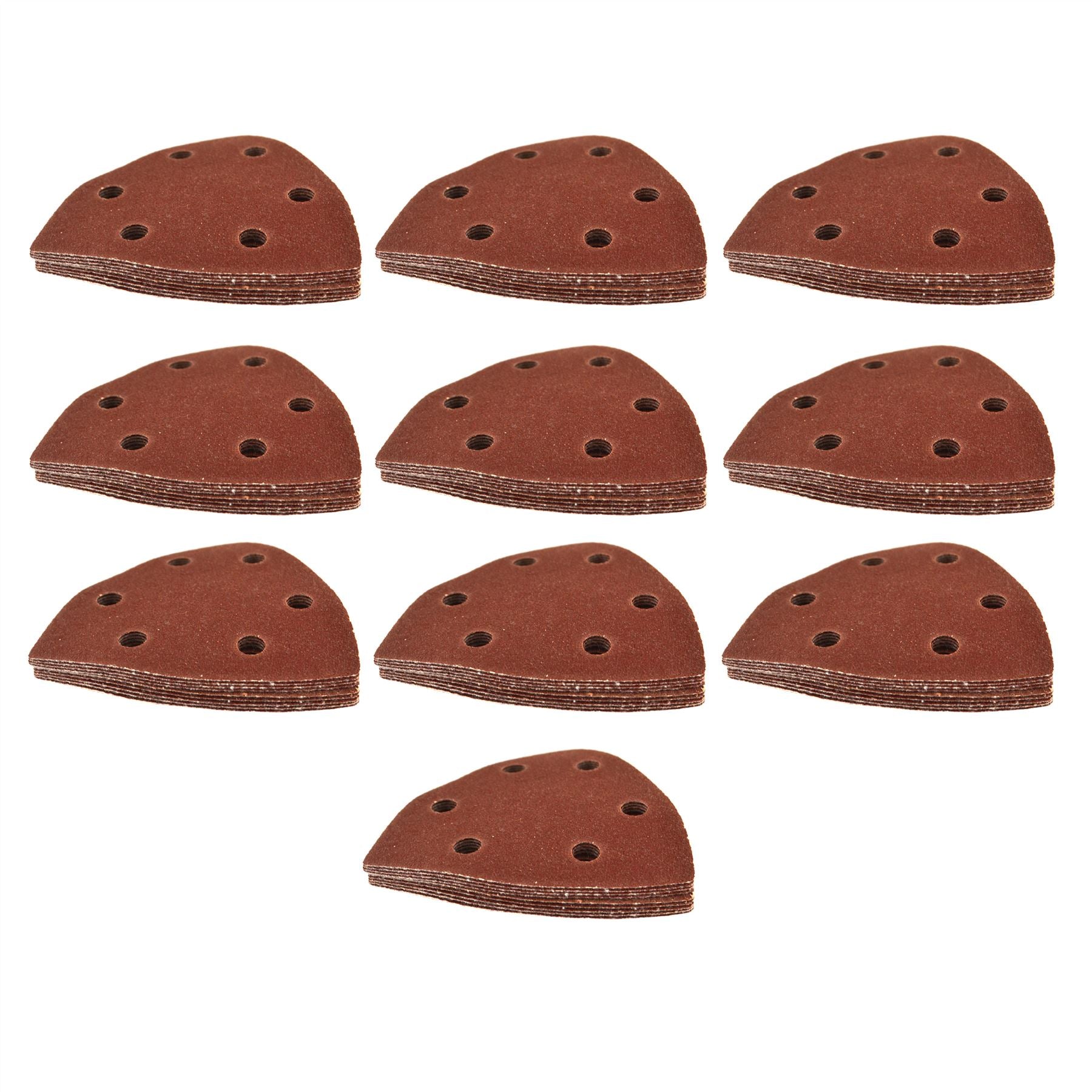 Klett-Schleifscheiben, 90 mm, Schleifdreieck, 100 Stück, Körnung 120