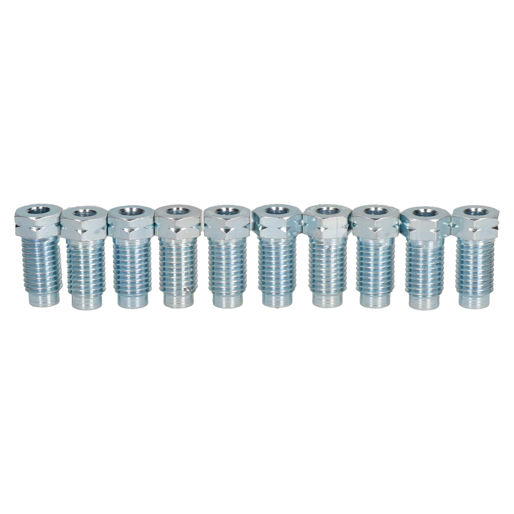 Stahl-Bremsleitungs-Anschlussstücke 3/8 x 20 UNF für 3/16 Zoll Bremsleitung, 10 Stück