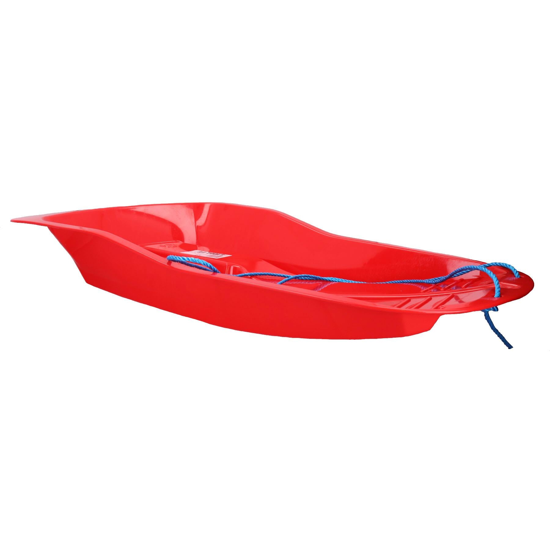 Lot de 4 luges à neige en plastique pour l'extérieur, toboggan, bobsleigh, bobsleigh
