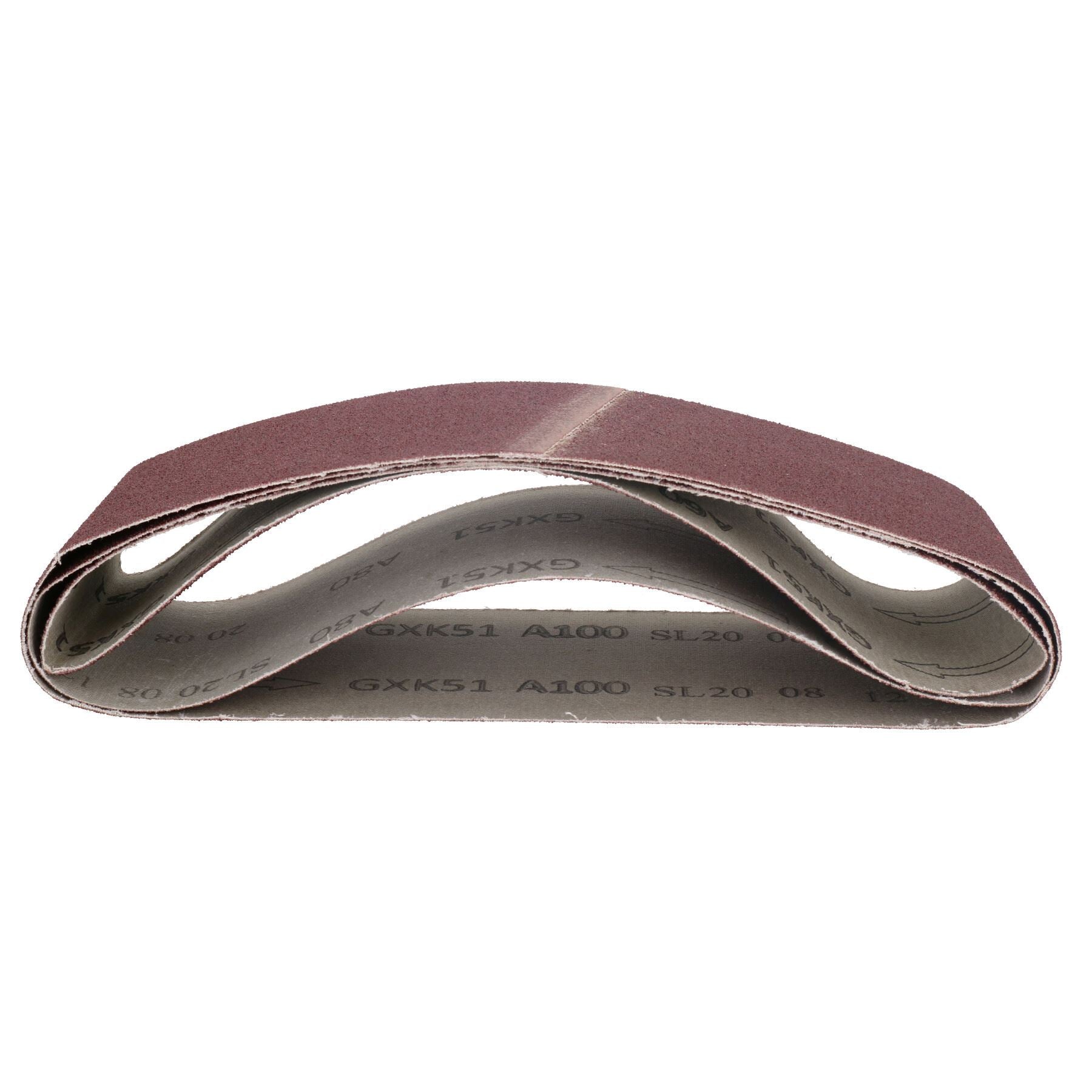 Bandes abrasives à grains mixtes 533 mm x 75 mm pour ponceuse à lime électrique