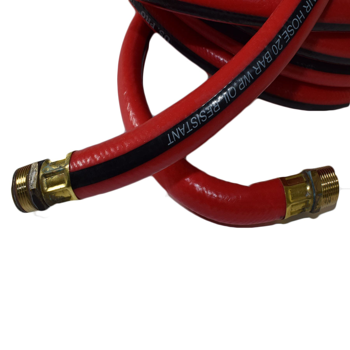 15 Meter/50 Fuß Airline-Luftschlauch 13 mm innen weicher Gummi 1/2 BSP US Pro