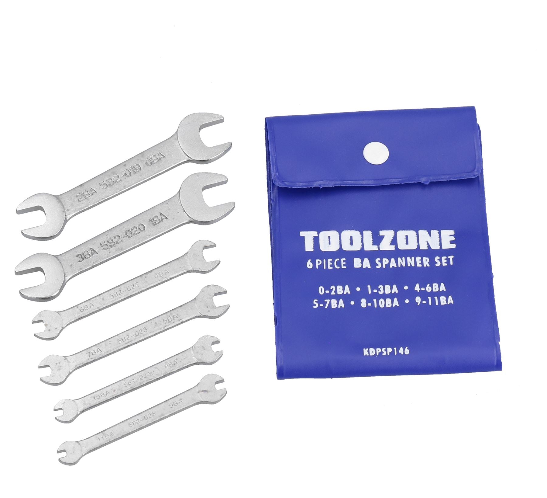 6pc BA Spanner Set Precision Open Ended Wrench TE056