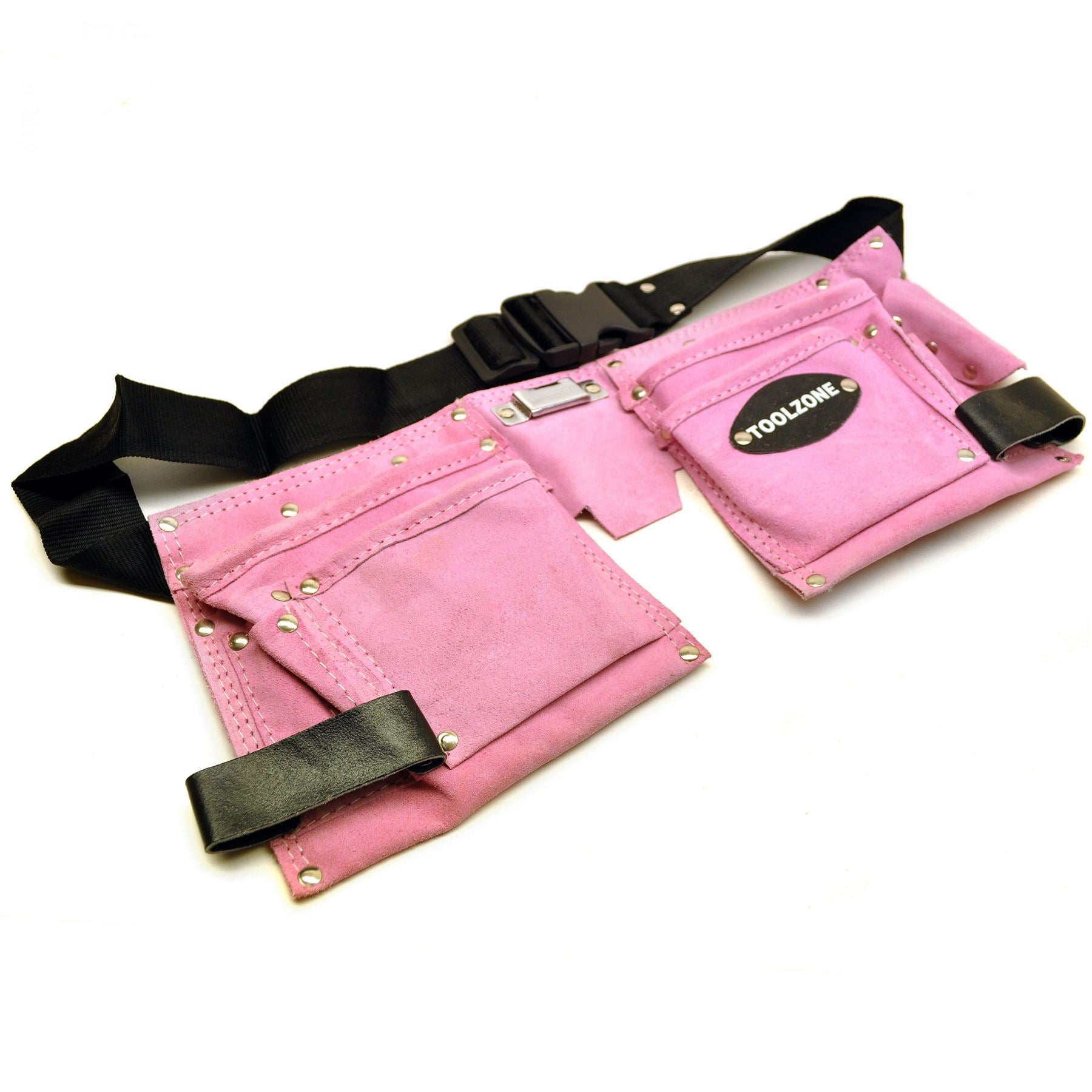 Leder Werkzeuggürtel / Aufbewahrungstasche PINK LADIES Werkzeugtasche / Rollmattenhalter TE452
