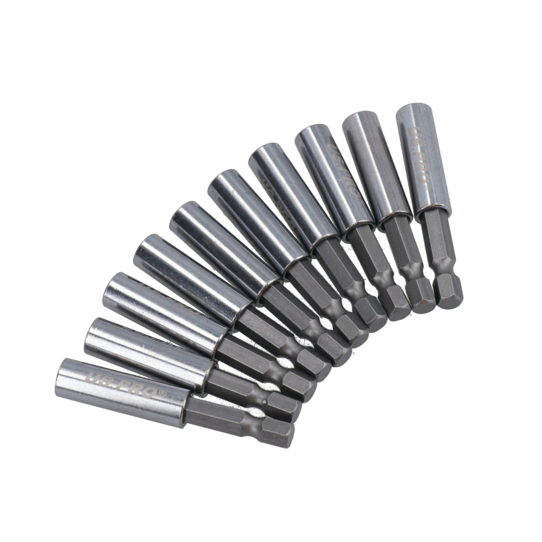 Magnetische Schraubendreher-Bithalter, Verlängerungsschraubendreher, 1/4 Zoll Sechskantschaft, 10er-Pack