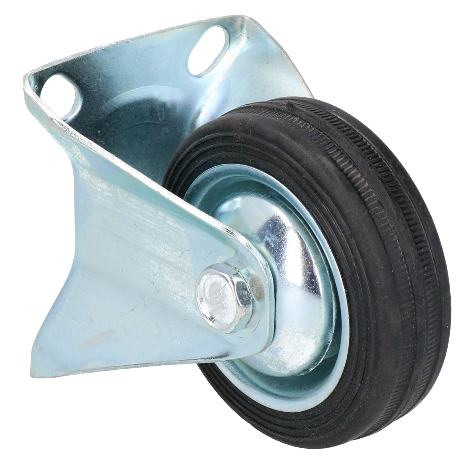 Roulettes fixes et pivotantes de 3 po 75 mm avec freins pour meubles de chariot, lot de 8