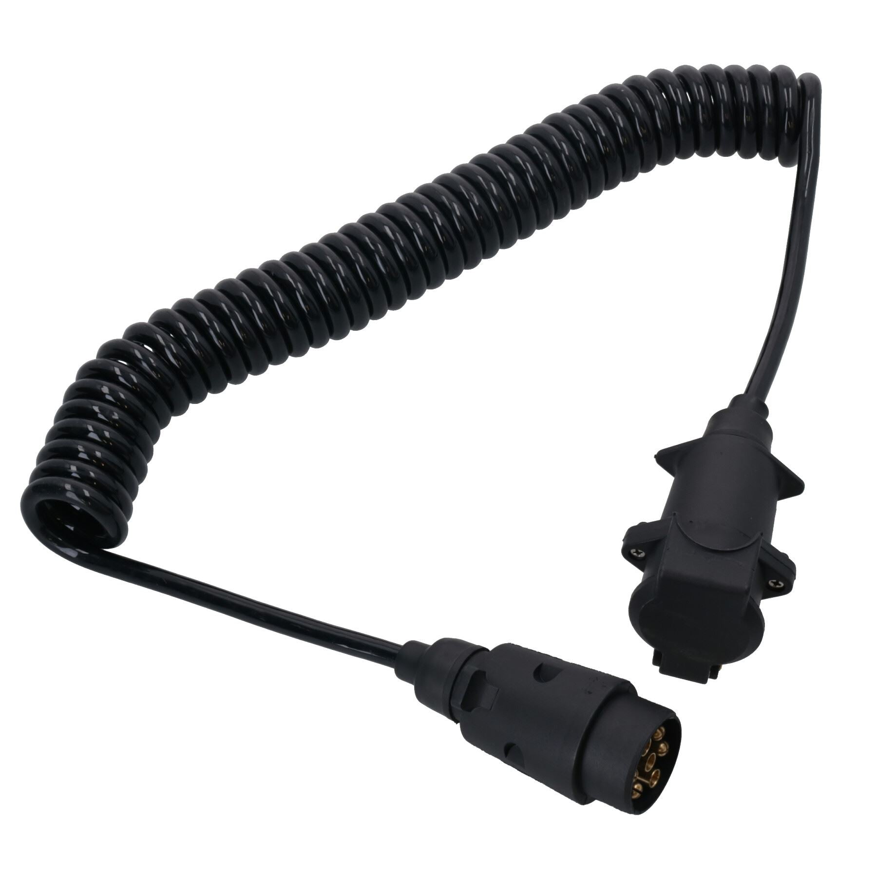 Câble d'extension électrique pour caravane et remorque, fiche mâle vers femelle à 7 broches/prise de 4,5 m