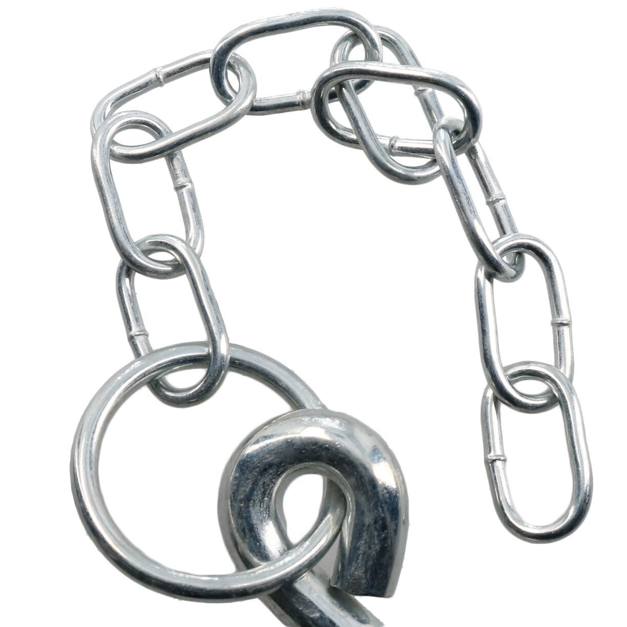 Runder Splintbolzen und Kette, 10 mm x 135 mm, für Anhänger-Kipper-Heckklappe