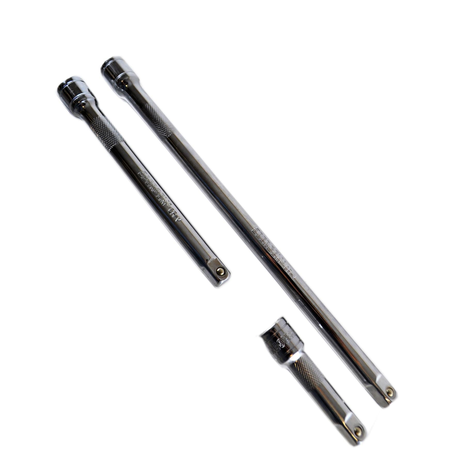 3/8 Zoll Antrieb, gerade Stecknuss-Verlängerungsstangensatz, 75 mm, 150 mm + 250 mm, 3-tlg.