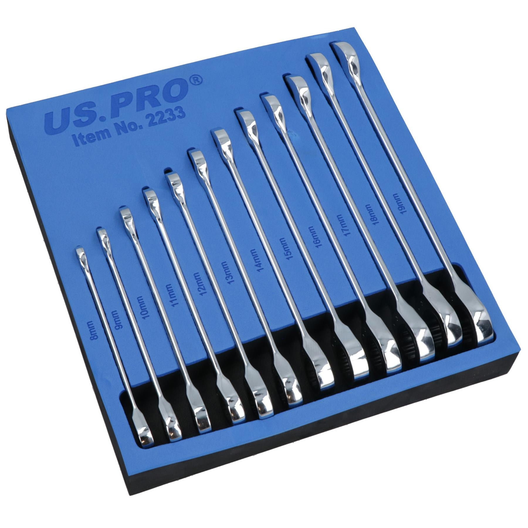 12pc Metric Gear Ratchet Spanner Combination Wrench 8 – 19mm 72 Teeth