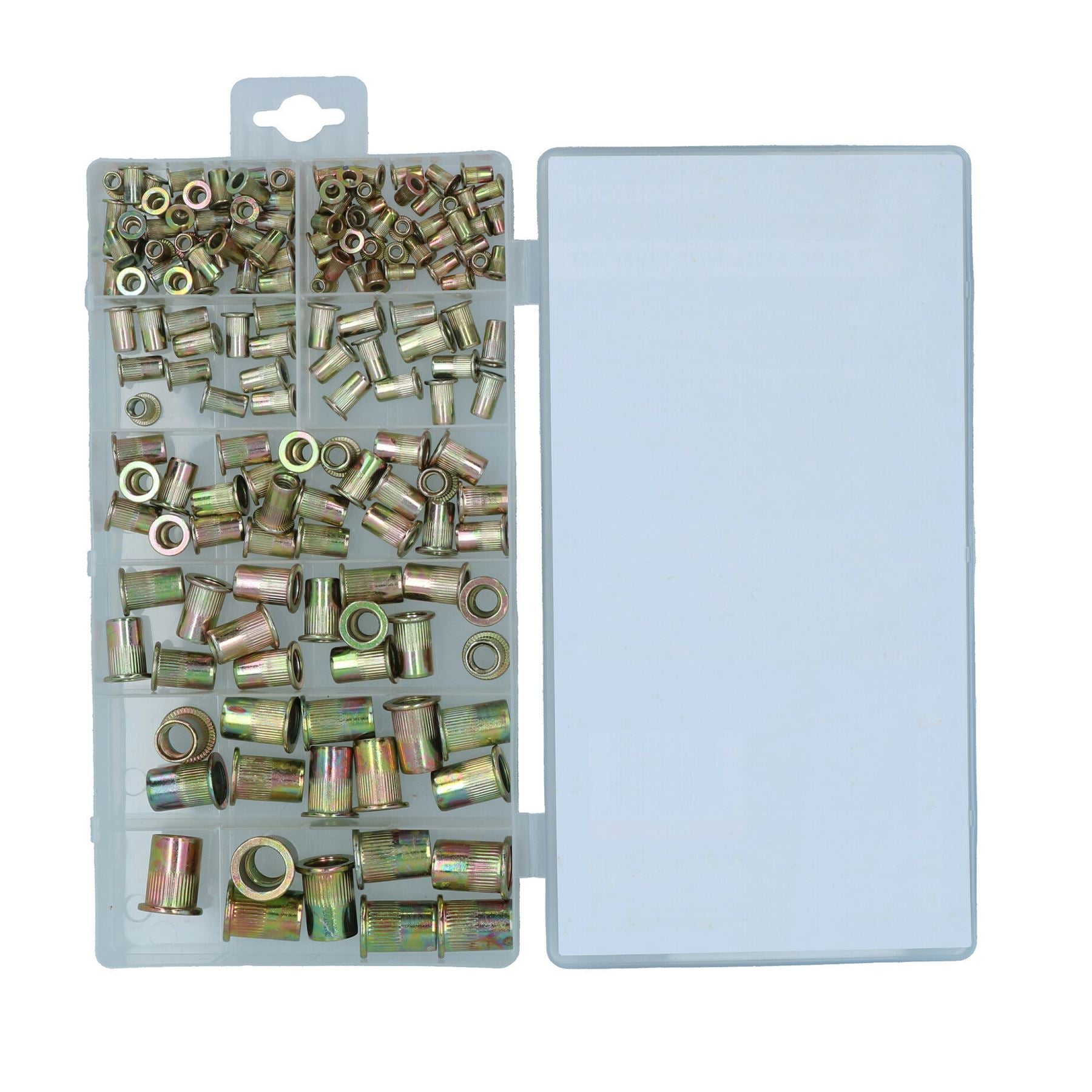 Lot de 158 écrous en acier pour rivets filetés, fixations à écrou borgne 3 – 12 mm