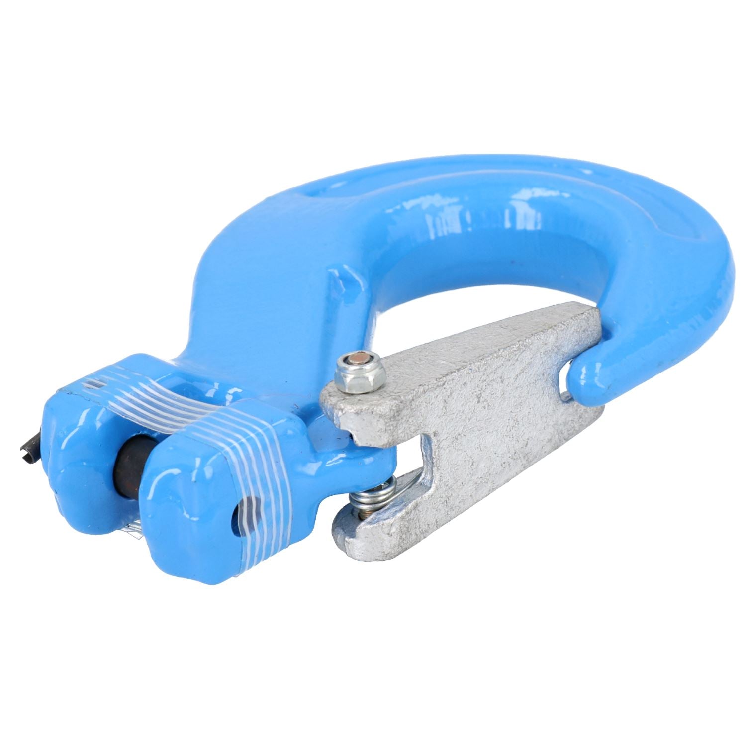 Gabelkopf-Sicherheitshaken mit Anschlagöse, maximale Tragkraft 2 Tonnen, für 8 mm Kette, 4 Stück