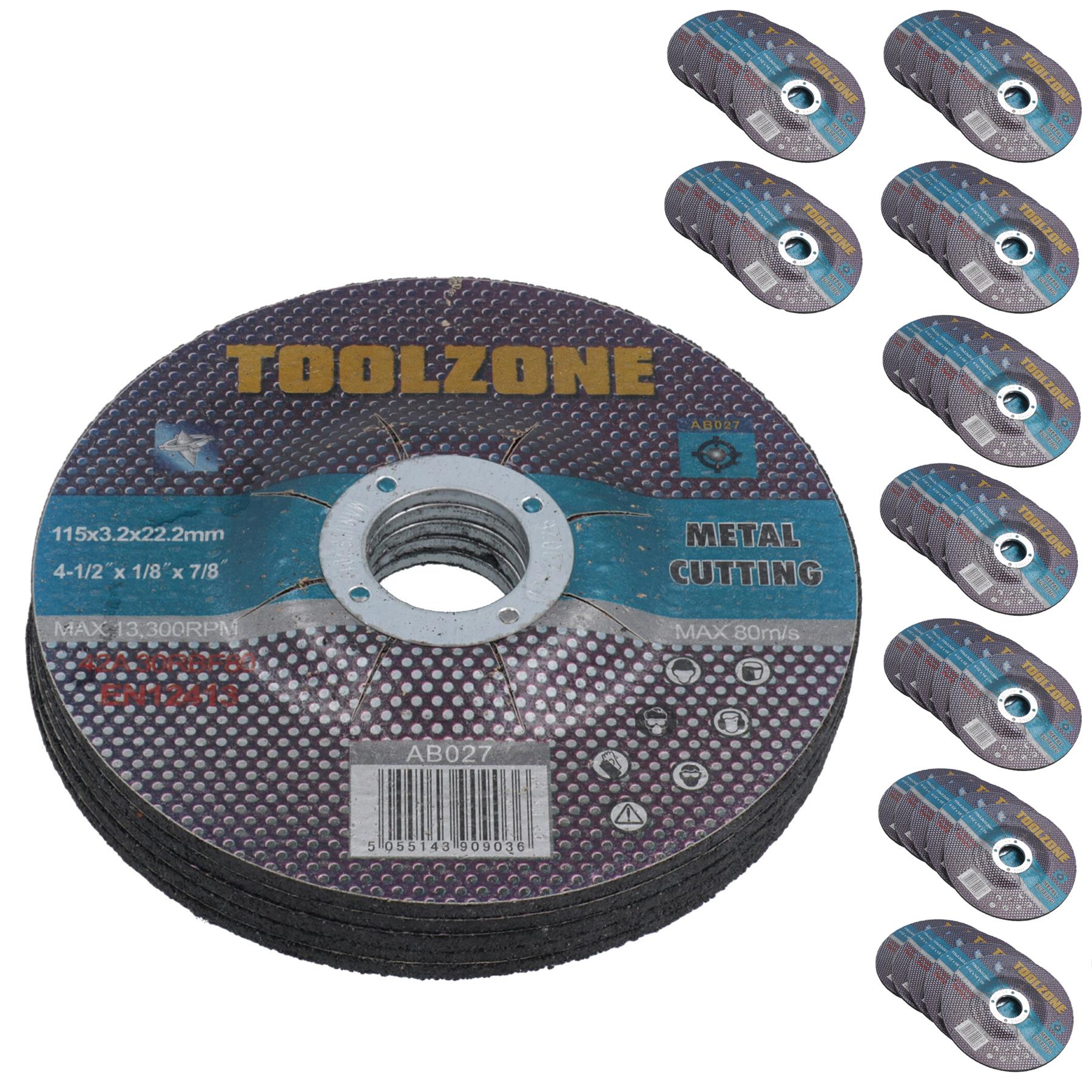 Metallschneiden, Schleifen, 115 mm / 4-1/2 Zoll. Winkelschleifscheiben für Stahl