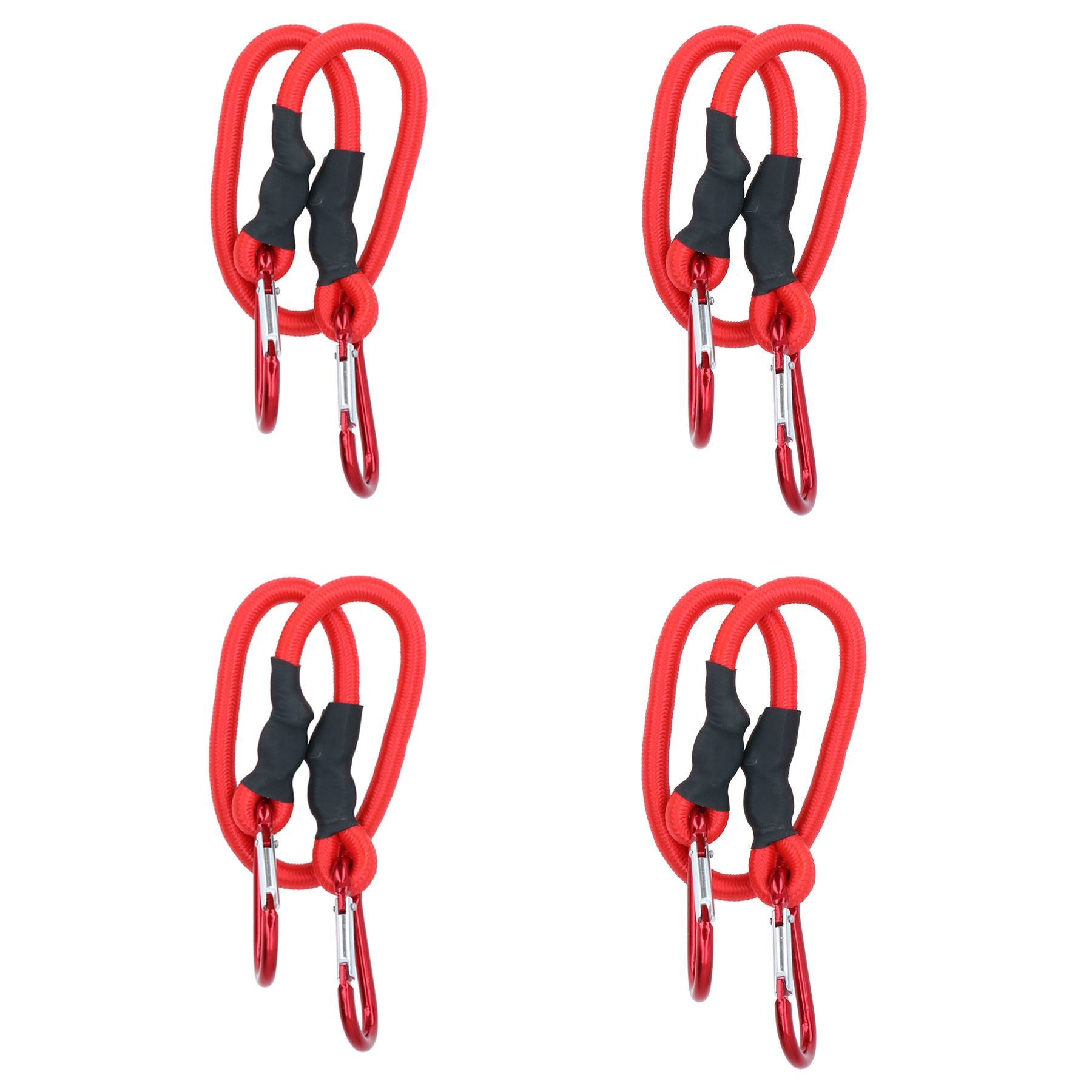 Corde élastique de 24 po 60 cm avec mousquetons, cordons et attaches élastiques