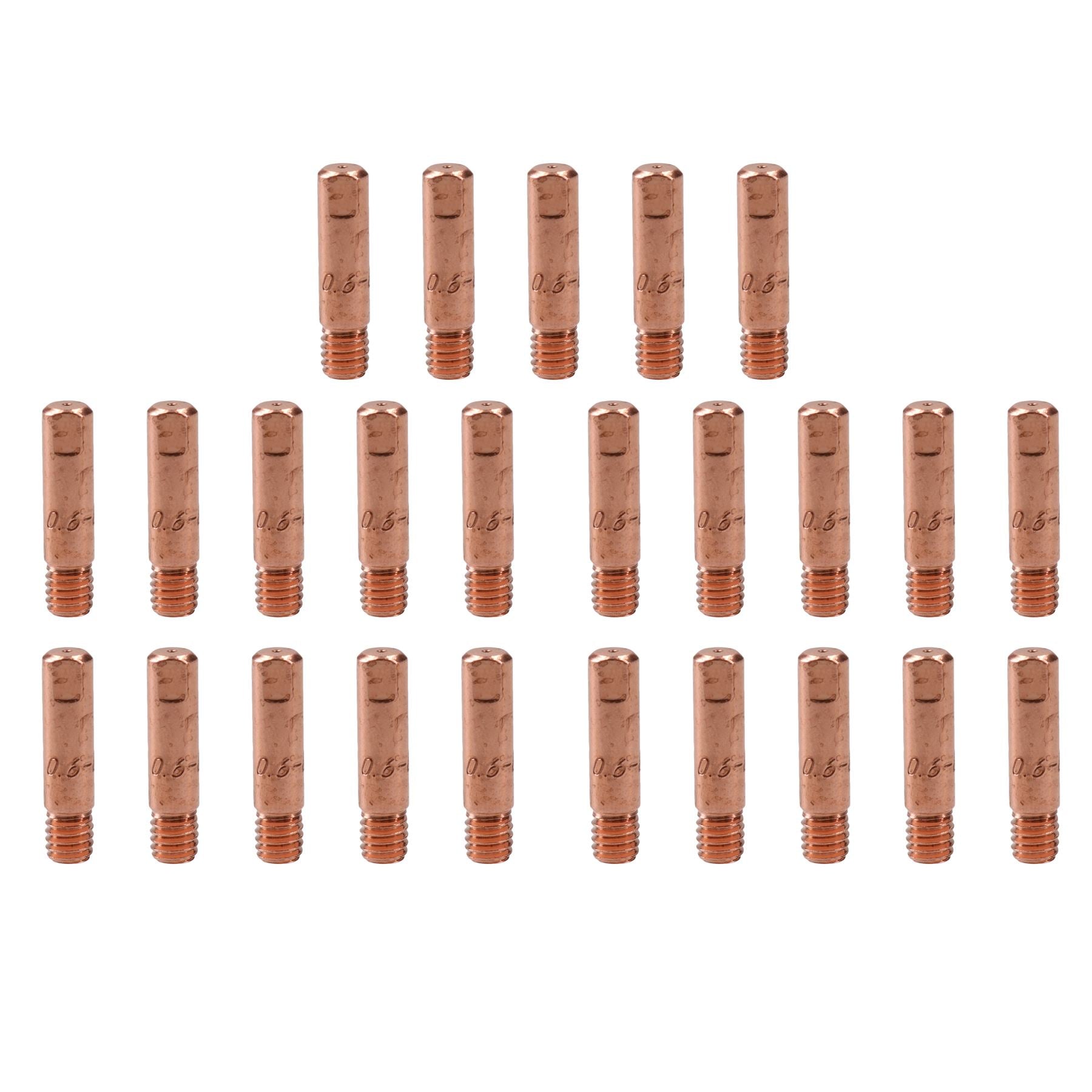 1 shroud & 25 x 0.6mm Contact Tips MIG Welding Binzel Style Euro Torch MB25