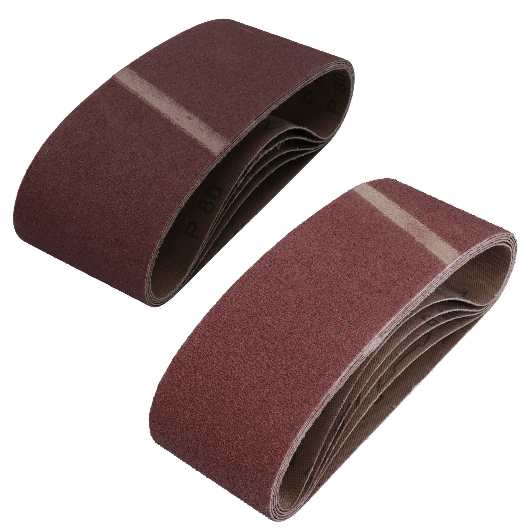 Disques abrasifs pour ponceuse à bande, grain mixte 40, 60, 80, 120, 75 mm x 457 mm