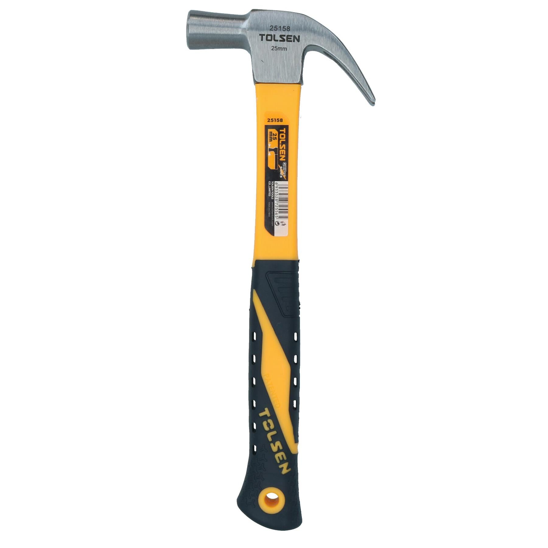 16oz Claw Hammer With Fibreglass Handle Rip Nail Pull Screw Remover Removal