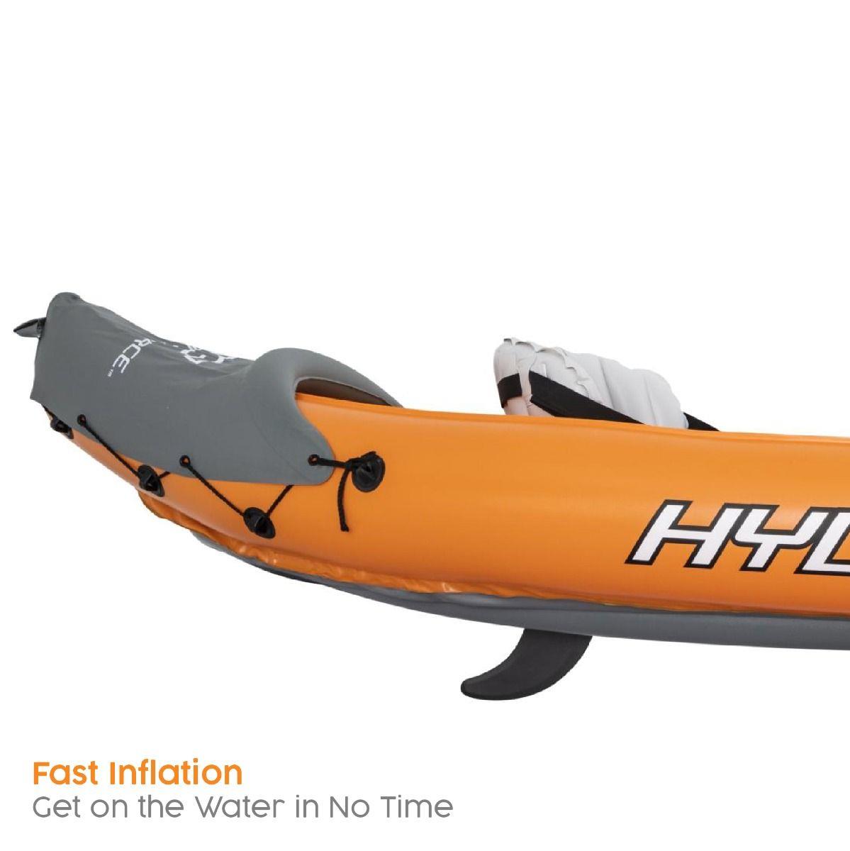 Kayak gonflable LITE RAPID X3 pour 3 personnes avec vue sous-marine et canoë Aquascope