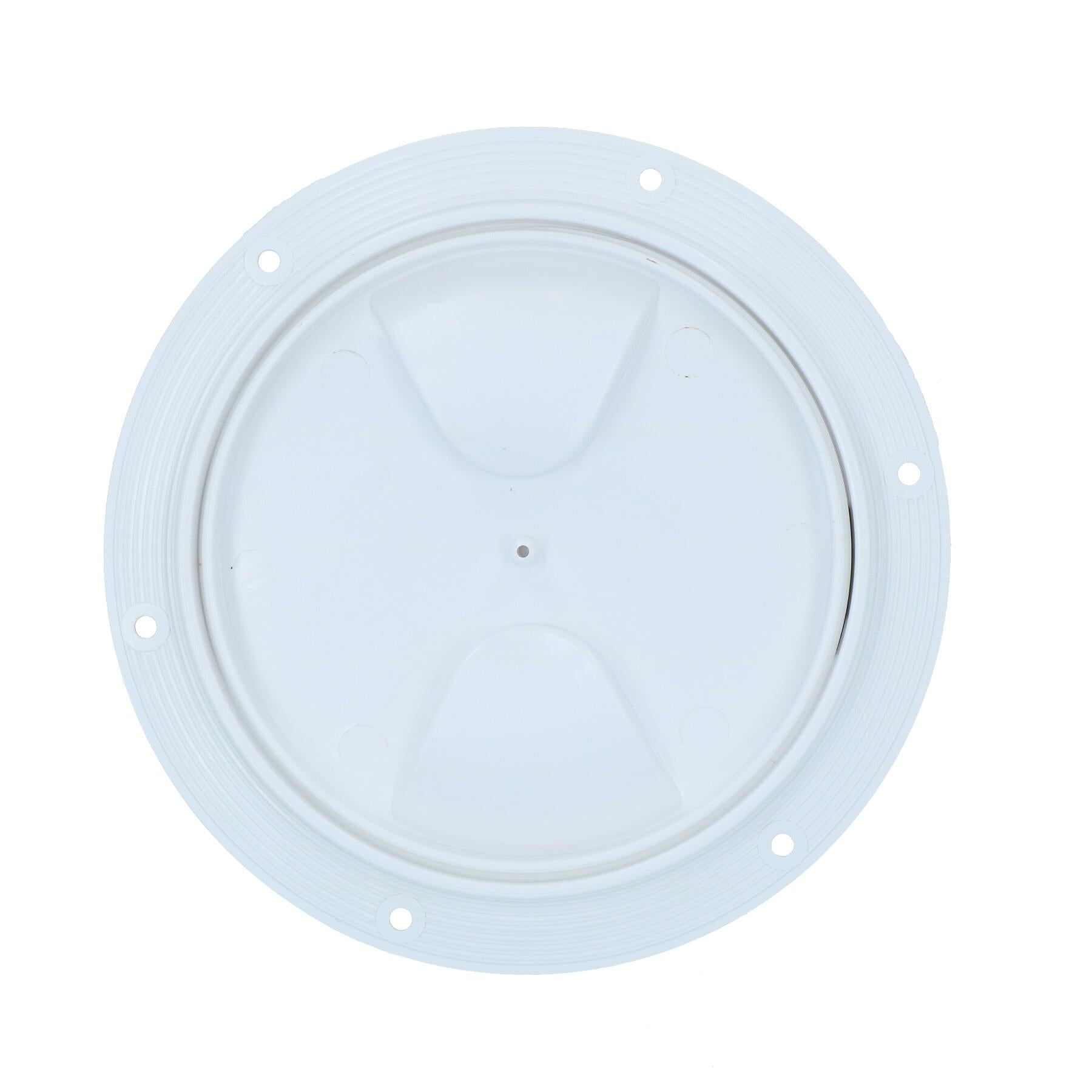 145mm Round Inspection Hatch Waterproof Cover IPX6 White 115mm Cut Out