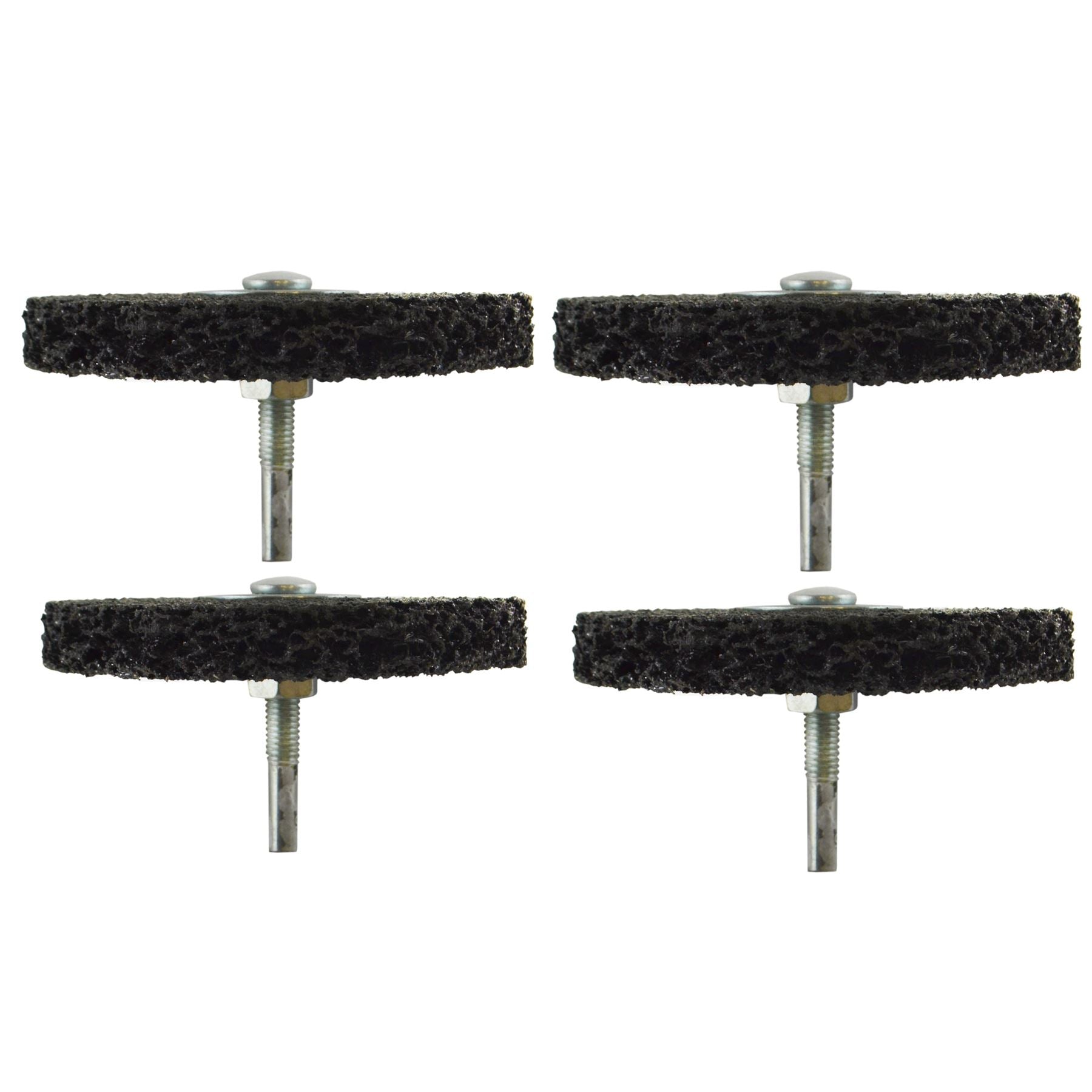 4 disques de nettoyage et de décapage de 100 mm pour éliminer les projections de peinture antirouille et de soudure, tige de 6 mm