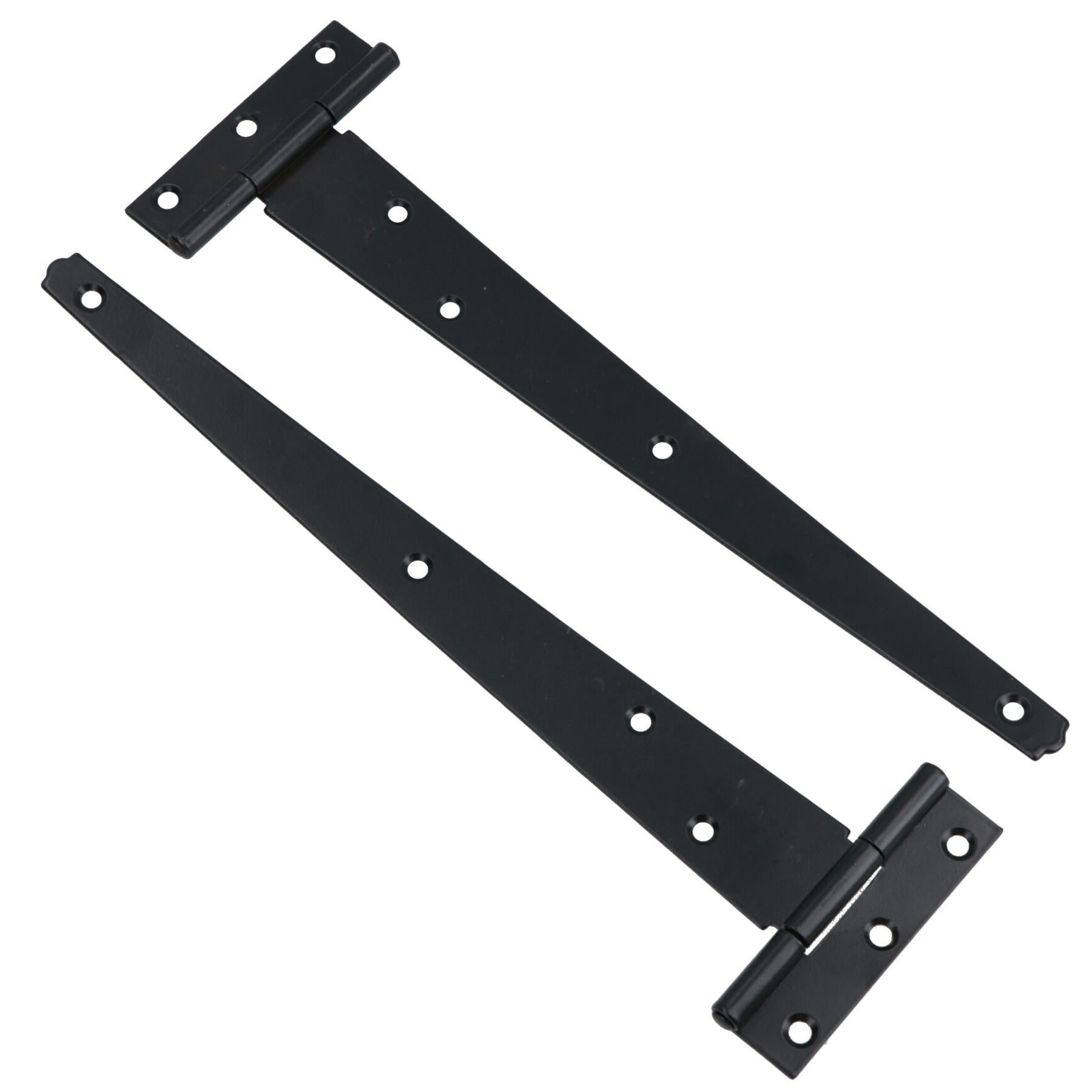 Heavy Duty T Tee Hinge For Sheds Gates Black Powder Coated Finish 4 – 18 Inch