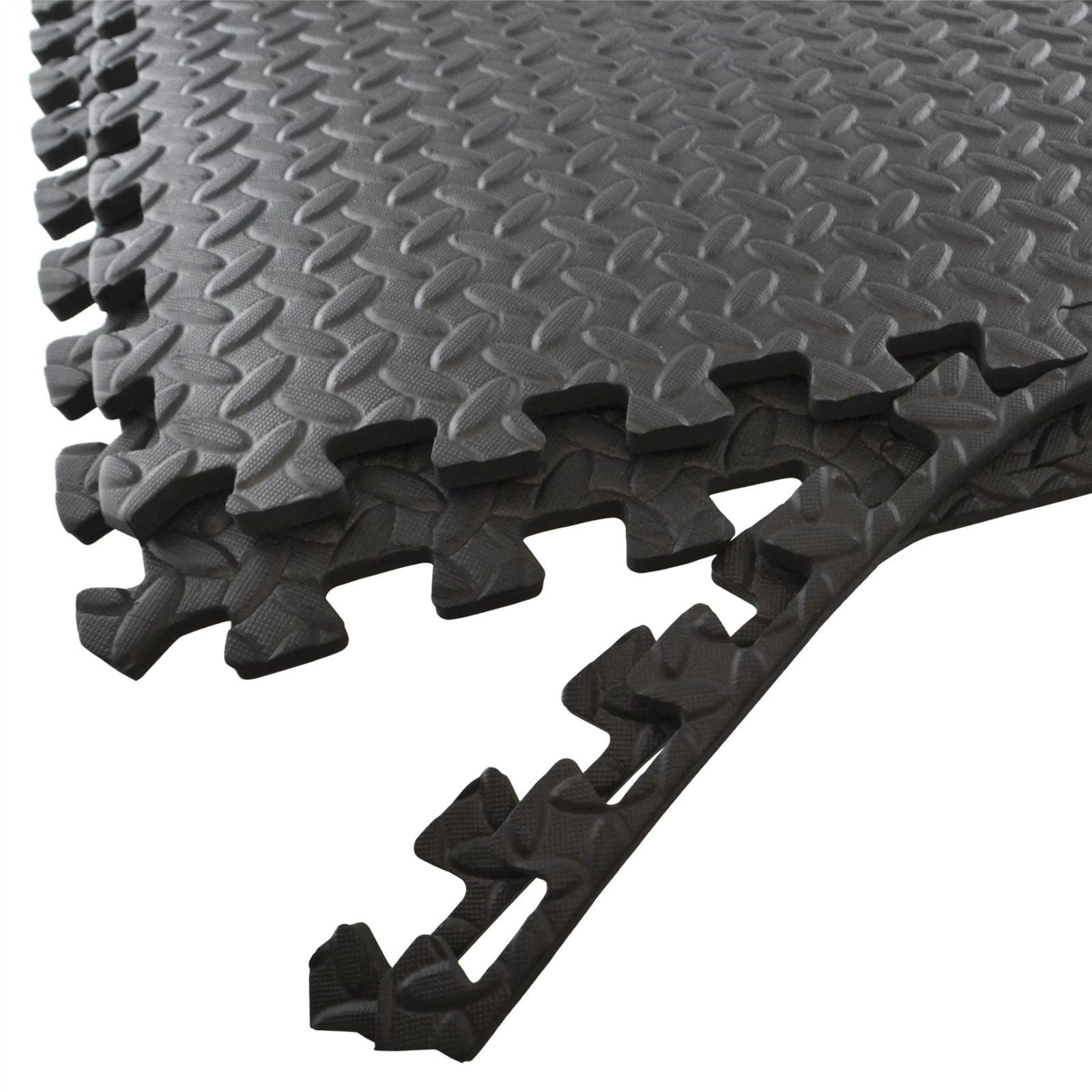 12er-Pack 620 mm Schaumstoff-Bodenfliesen für Wohnwagenvorzelte/Zelte und Aufbewahrungstasche