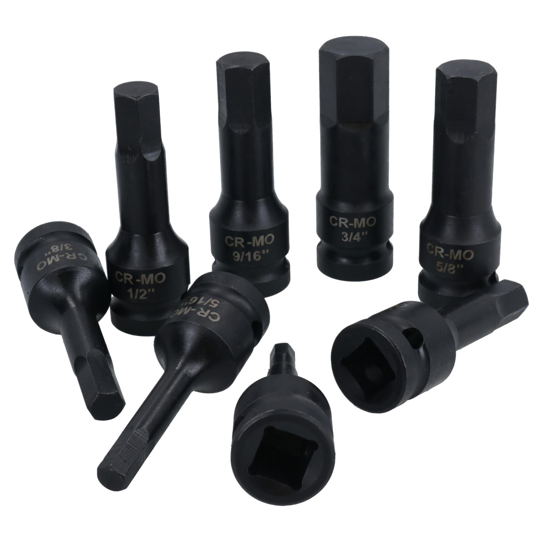 Imperial Deep Impact Allen Hex Key Sockets 1/2in Drive 1/4in – 3/4in 8pc Set