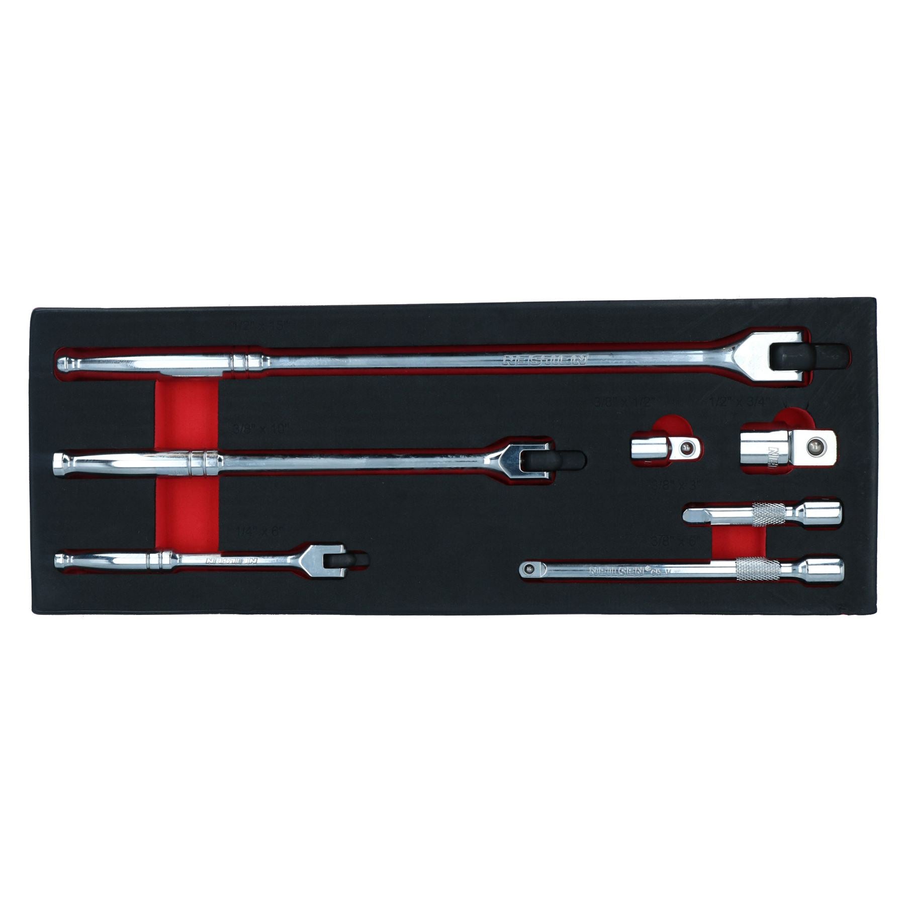 Barres de disjoncteur 1/4 po 3/8 po + 1/2 po + rallonges + adaptateurs de douilles étagées