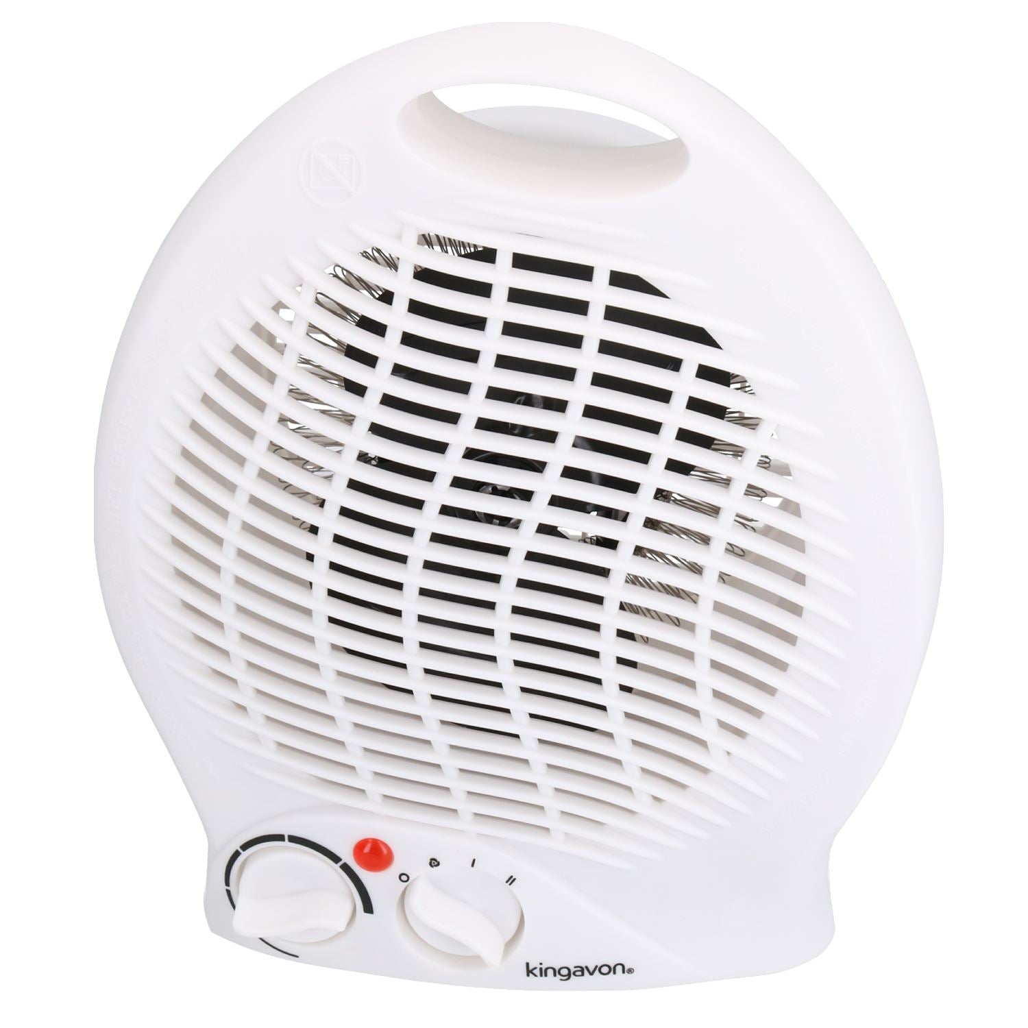 Radiateur soufflant vertical électrique 2 kW, 2 réglages de chaleur, air chaud ou froid, fonctionnement silencieux