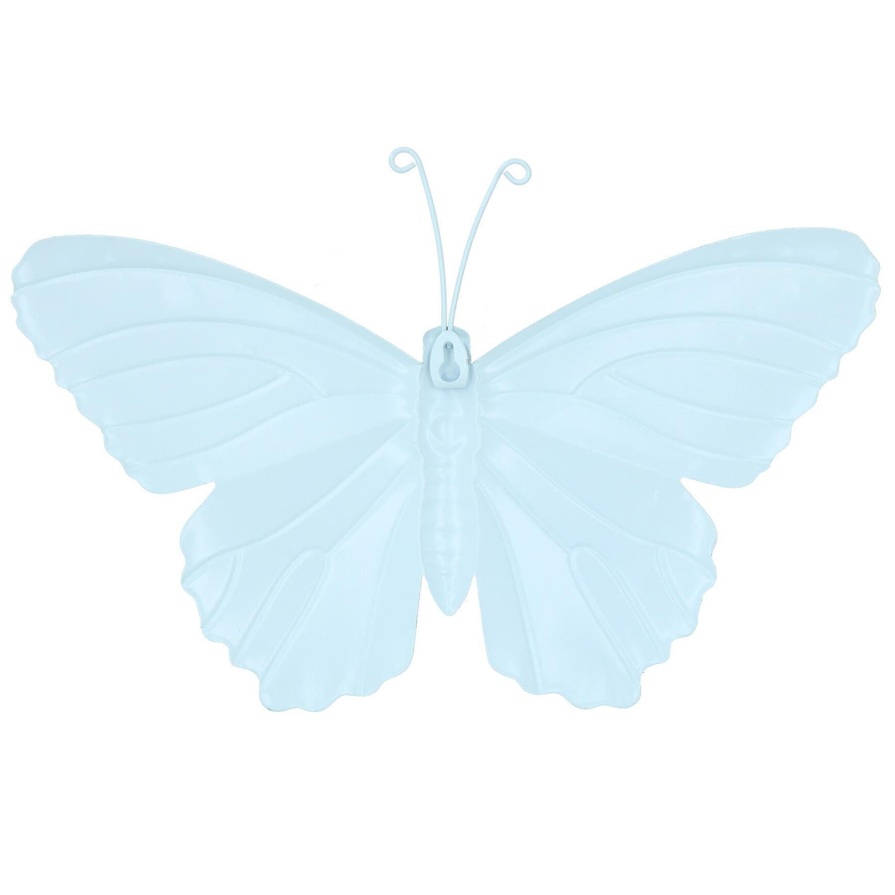 Medium Metal Orange Butterfly Wall Art Garden/Home Ornament 21.5 X 33.5CM