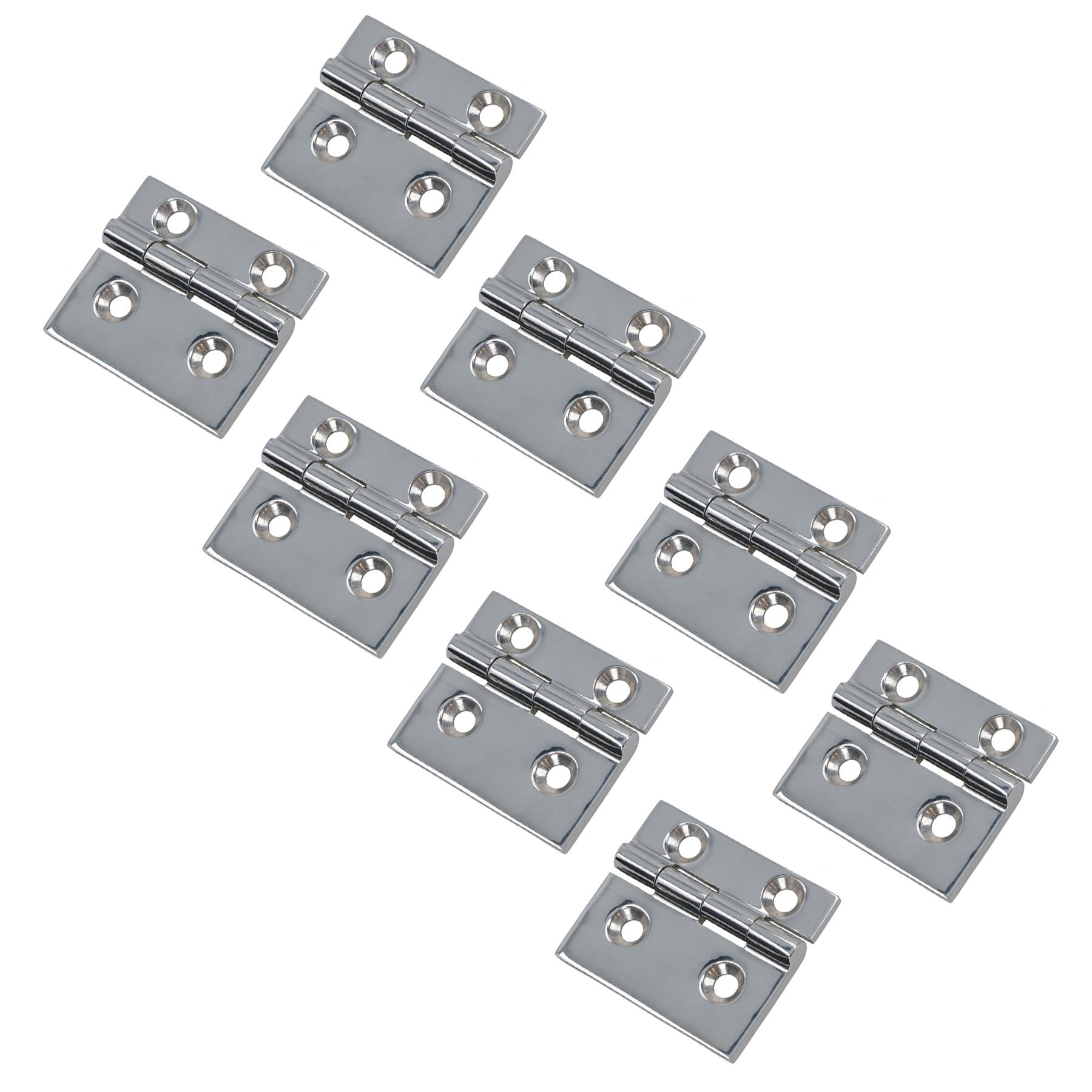 Polished Door Hinge Stainless Steel 61mm x 51mm 316 Marine Cabin Hatch