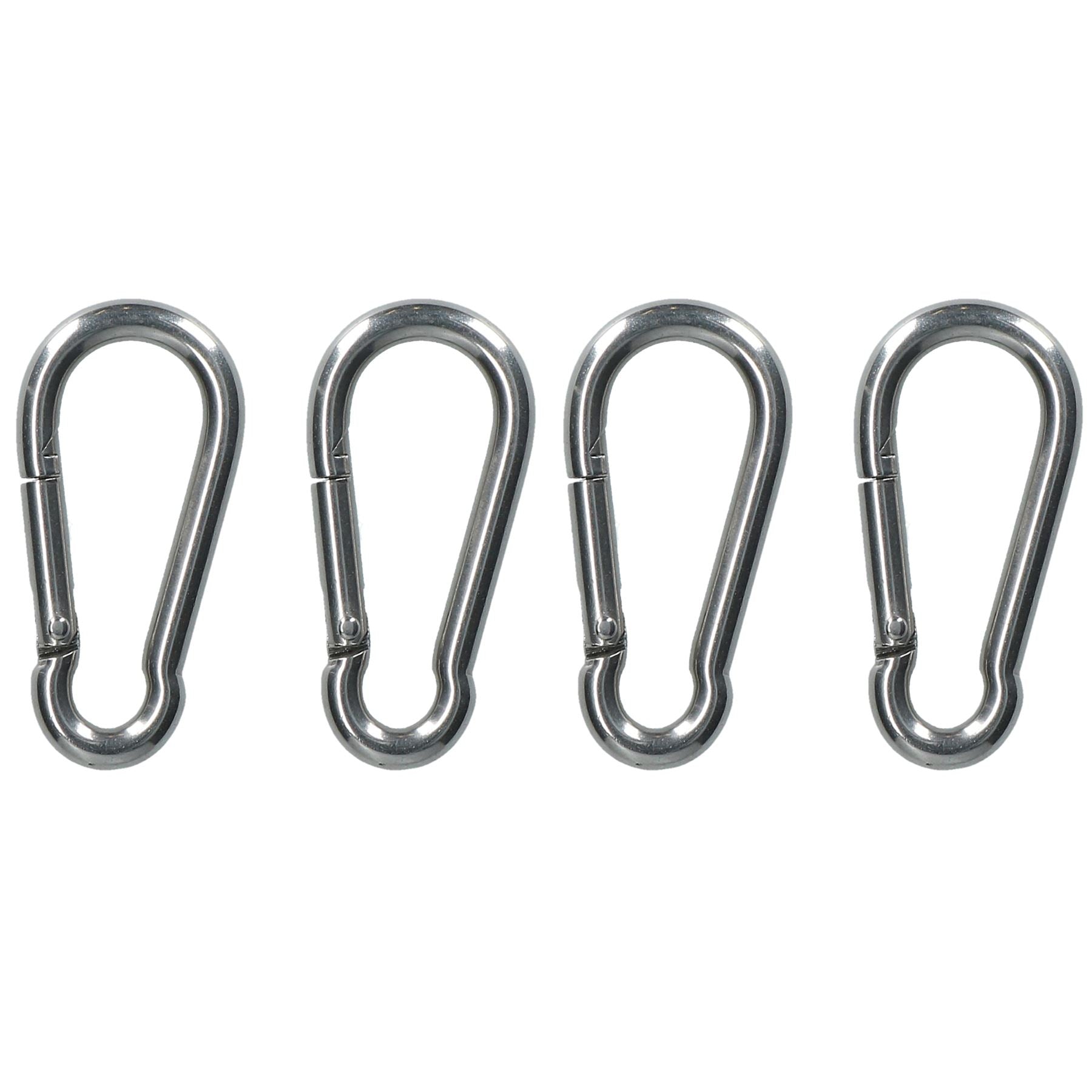 Carabiner Carbine Hook Snap Shackle 6mm Marine Grade 316 Stainless Steel