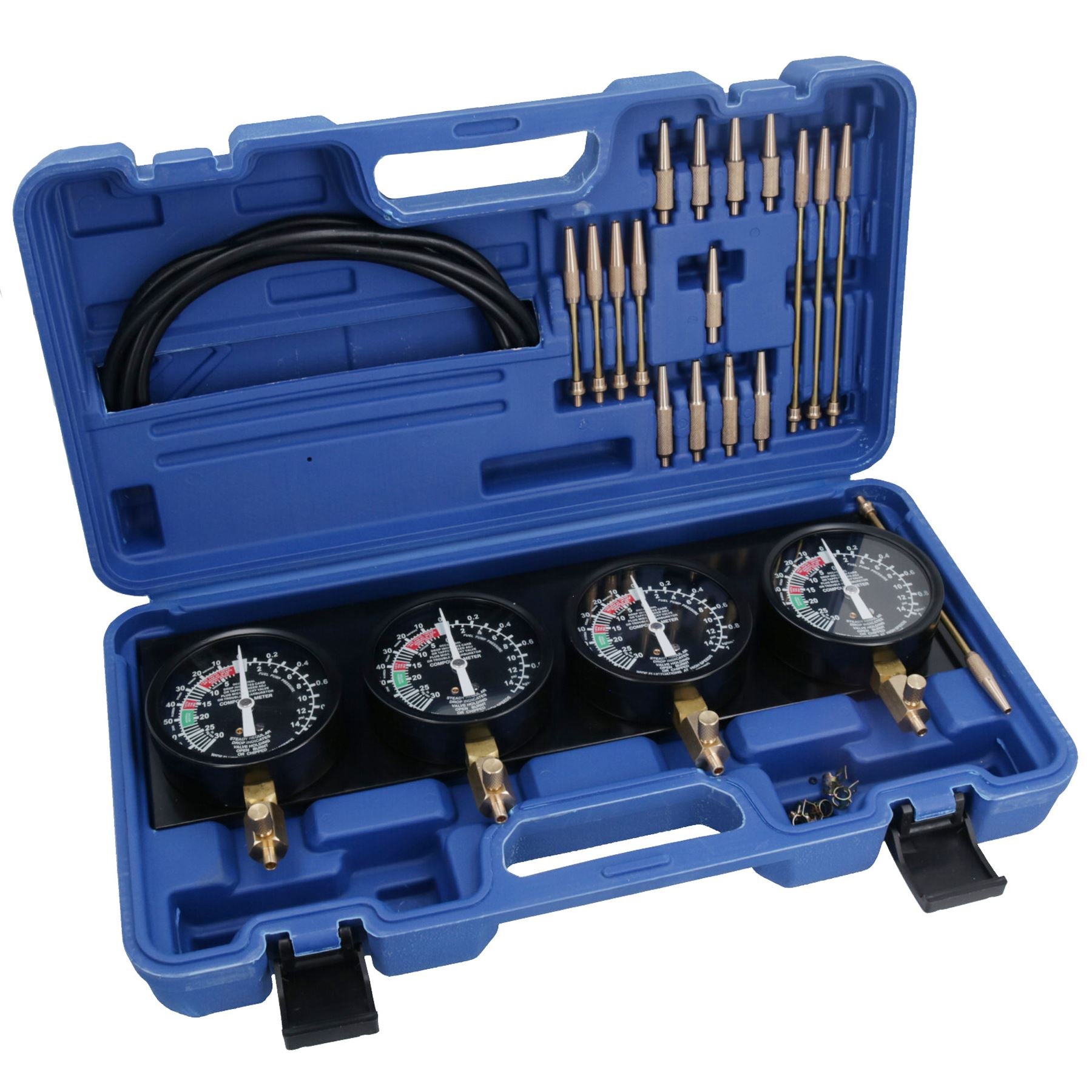 Fahrrad Motorrad Vergaser Vakuum Synchronisierer Balancer 4 Messgeräte + Adapter
