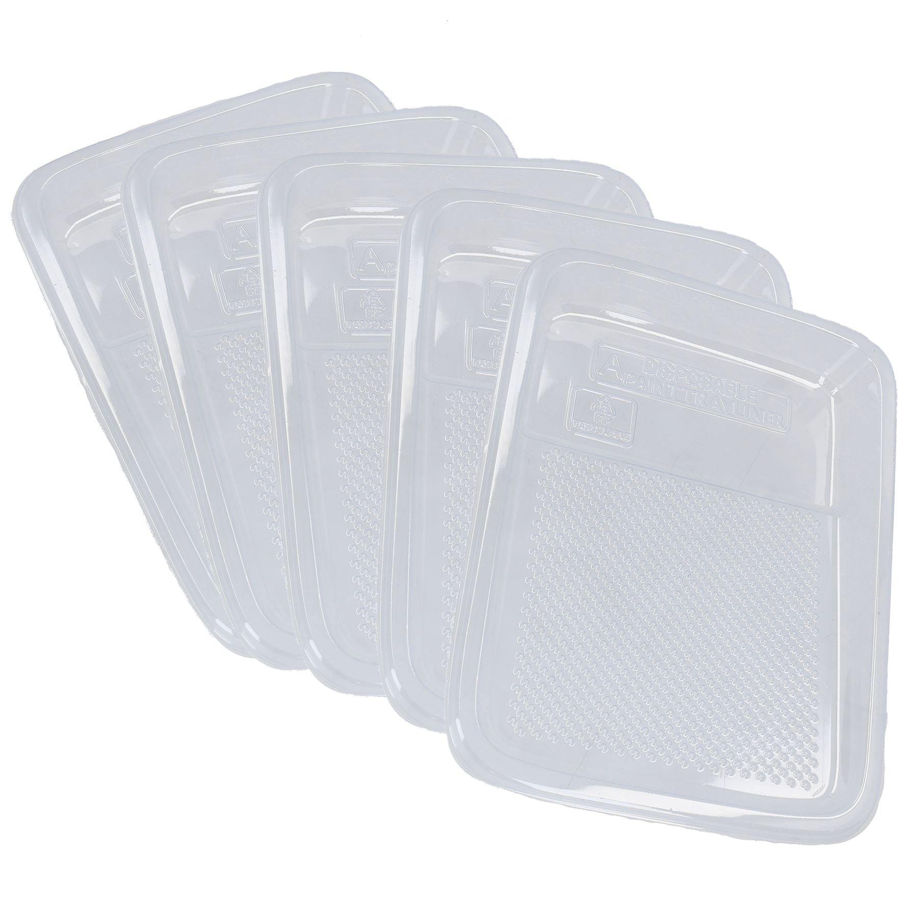Doublures de plateaux à rouleaux jetables en plastique transparent pour plateaux à rouleaux de 230 mm / 9 po