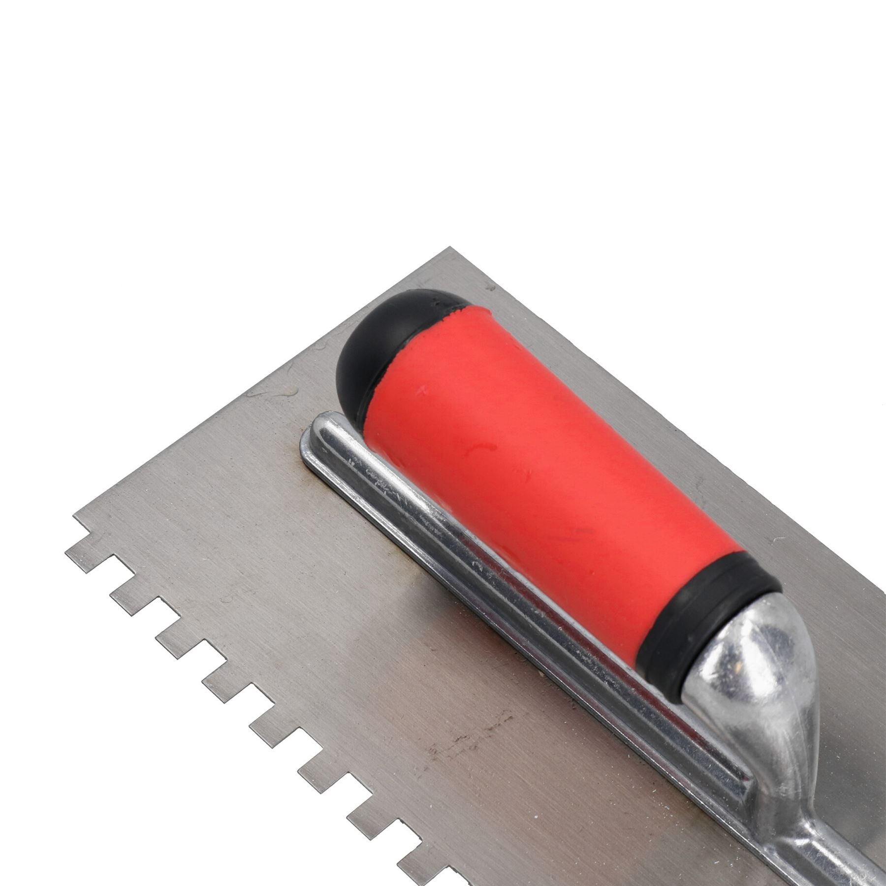 Planche à plâtrer en aluminium + truelle à encoches carrées de 8 mm