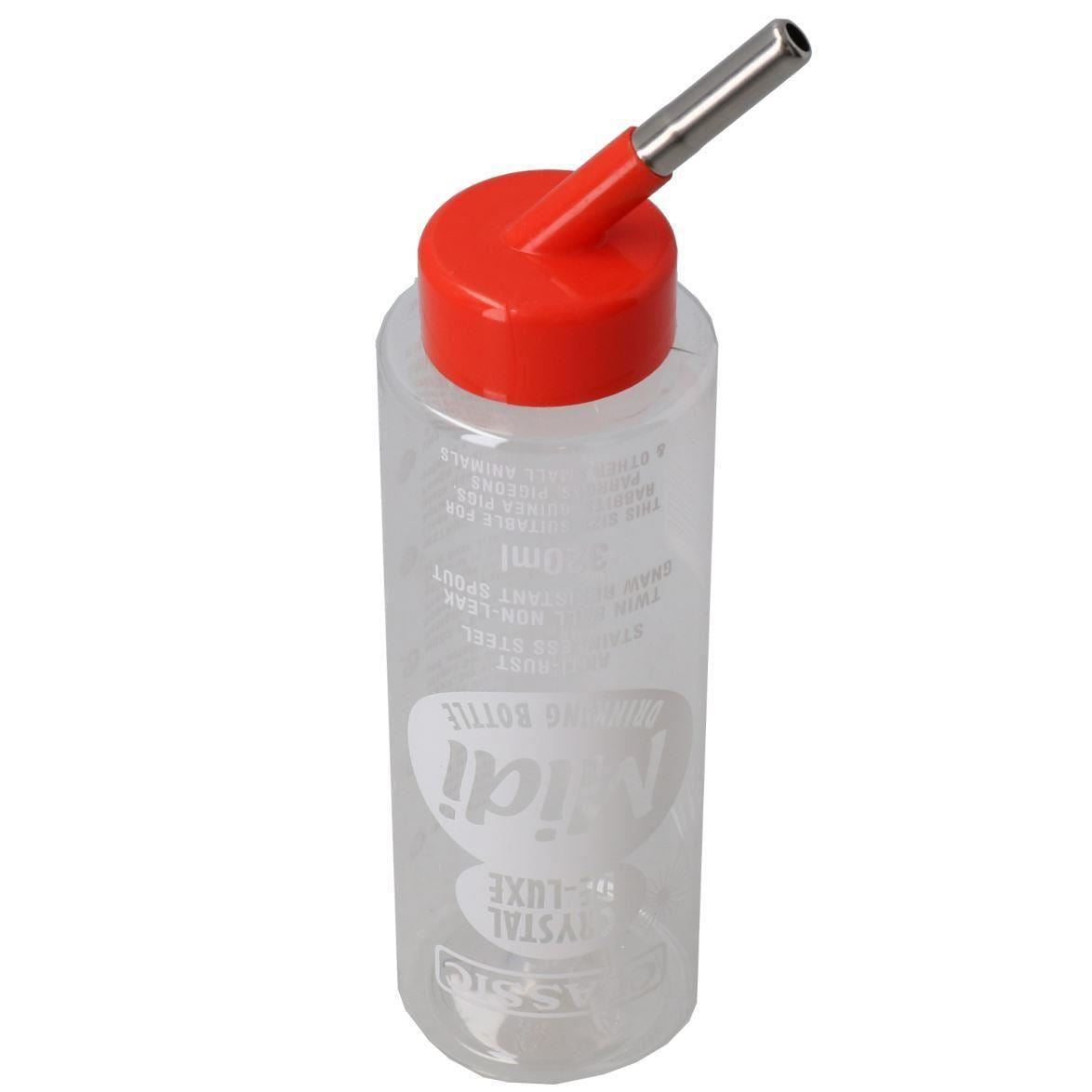 Bouteille d'eau antirouille à double bille pour petits animaux, 320 ml, résistante aux rongements, 1 à 12 pièces