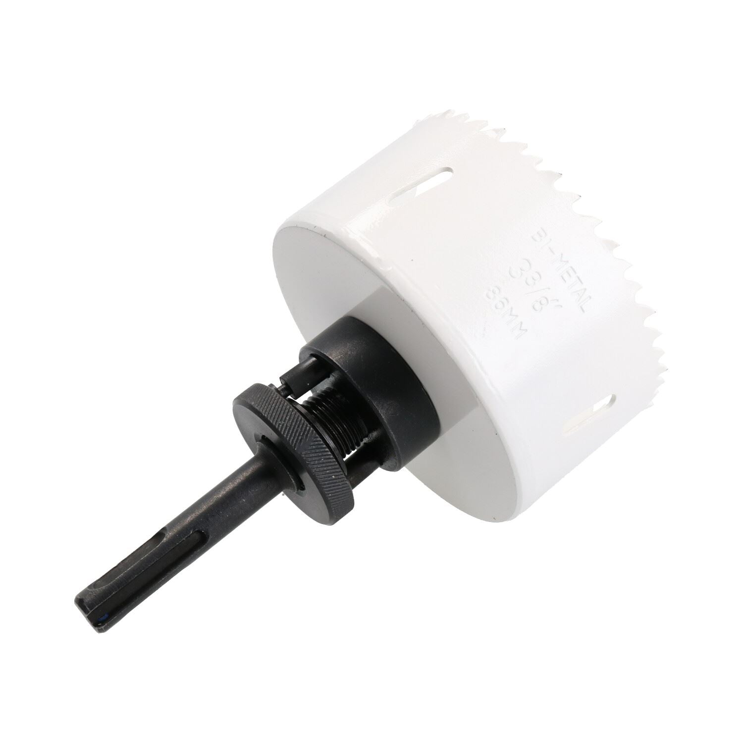 SDS-Plus-Dorndornaufsatz, komplett mit HSS-Lochsäge, 32 mm – 152 mm