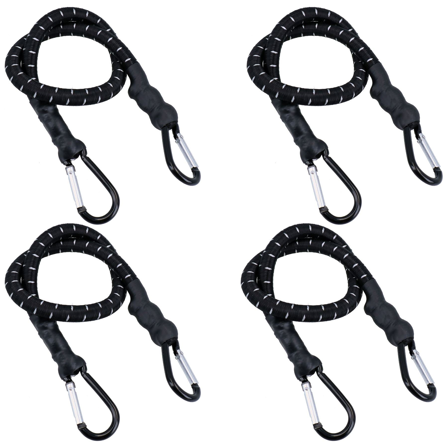 Sangle élastique de 24 po avec mousquetons en métal et support de fixation pour attache